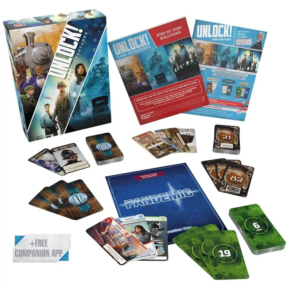 Unlock! Game Adventures - Cooperative Escape Room Board Game for Family, and Adults (1-6 Players, Ages 10+) - Space Cowboys - Image 2