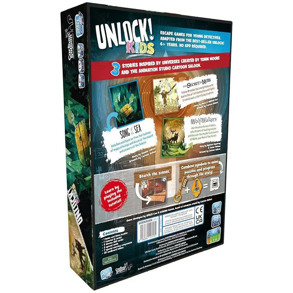 Unlock! Kids: Irish Folklore - Cooperative Escape Room Board Game for Family, and Children (1-4 Players, Ages 6+) - Space Cowboys - Image 3