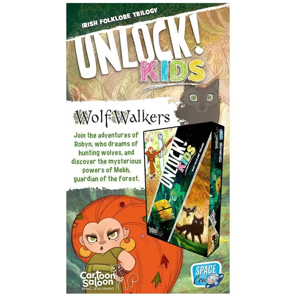 Unlock! Kids: Irish Folklore - Cooperative Escape Room Board Game for Family, and Children (1-4 Players, Ages 6+) - Space Cowboys - Image 4