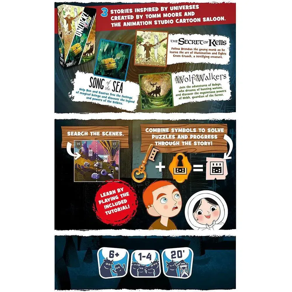 Unlock! Kids: Irish Folklore - Cooperative Escape Room Board Game for Family, and Children (1-4 Players, Ages 6+) - Space Cowboys - Image 7