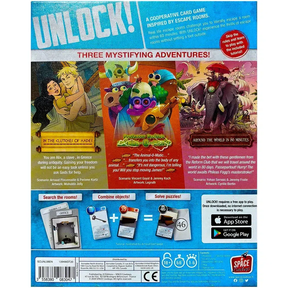 UNLOCK! Mythic Adventures - Cooperative Adventure Board Game for Family, and Adults (1-6 Players, Ages 10+) - Space Cowboys - Image 3