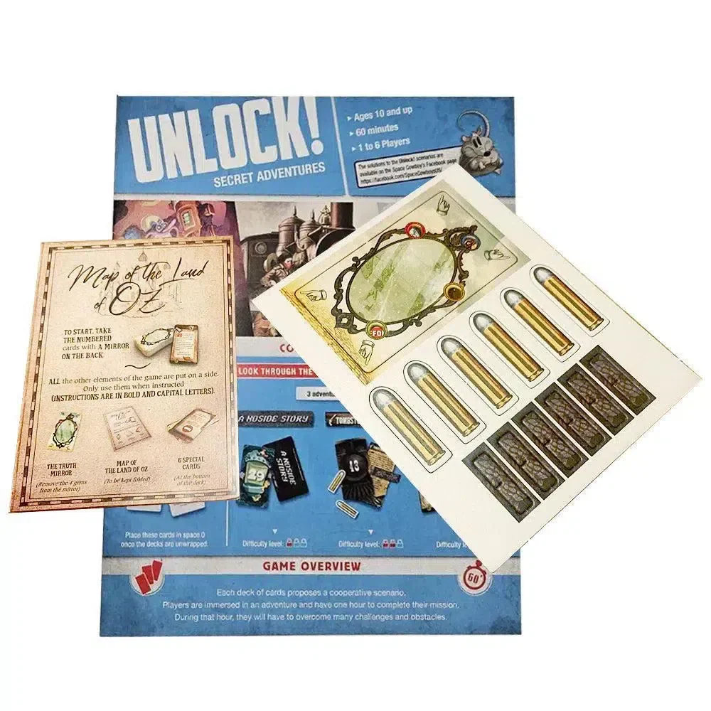 Unlock! Secret Adventures - Cooperative Escape Room Board Game for Family, and Adults (1-6 Players, Ages 10+) - Space Cowboys - Image 8