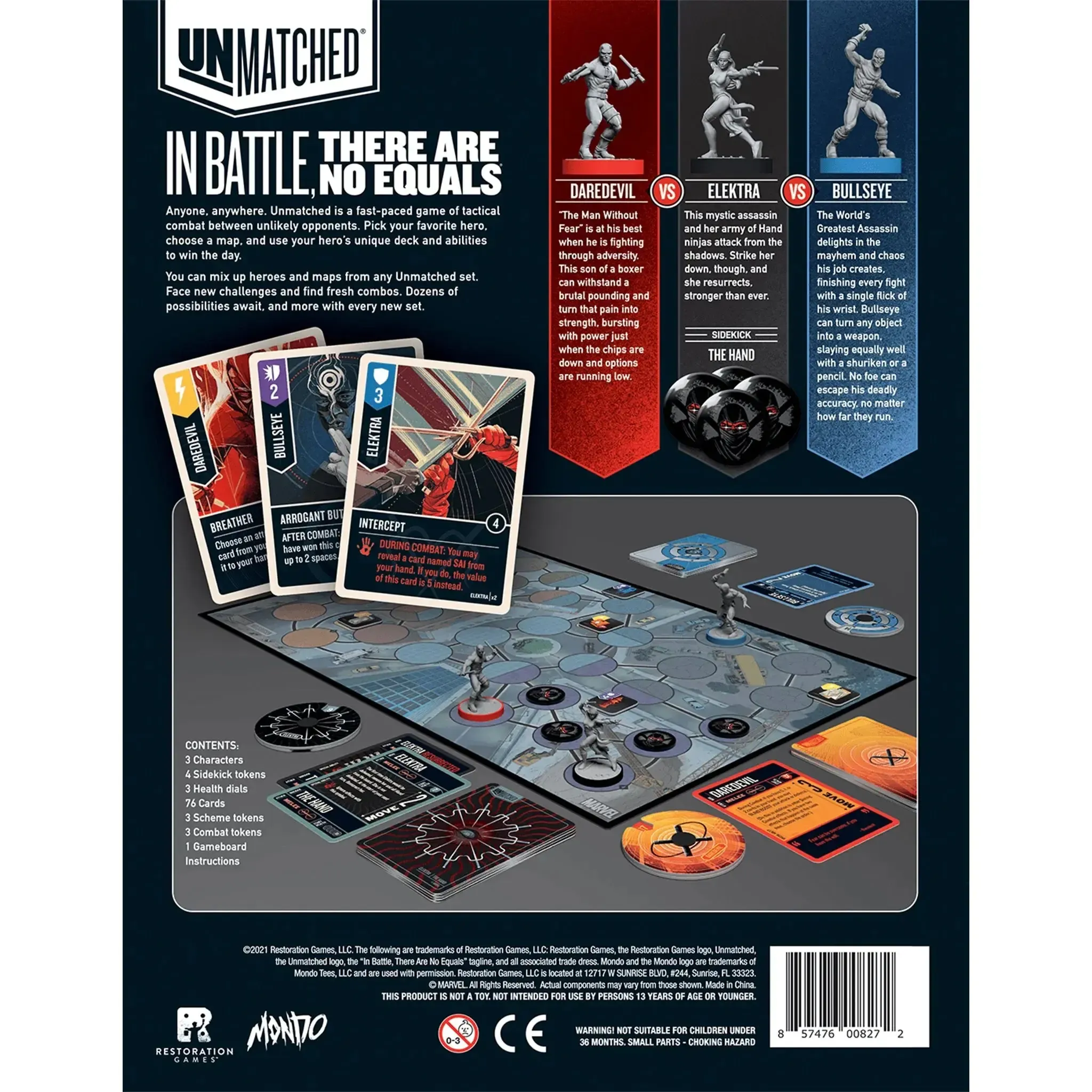 Unmatched: Hell’s Kitchen - Competitive Superhero Board Game for Family & Adults (2-3 Players, Ages 14+) - Restoration Games - Image 3