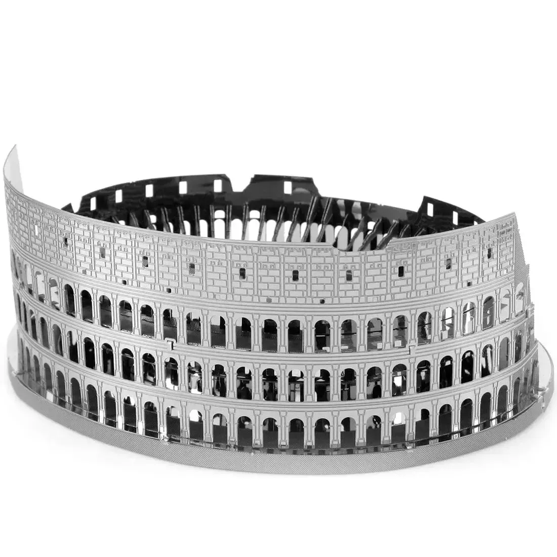 Unpainted Roman Colosseum Ruins Figure Model Kit (Steel, Challenging Difficulty) - Fascinations - Metal Earth Premium Series - Image 5