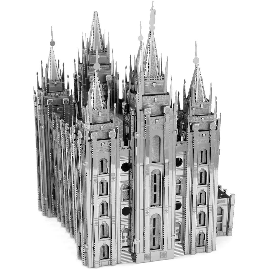 Unpainted Salt Lake Temple Figure Model Kit (Steel, Expert Difficulty) - Fascinations - Metal Earth Premium Series - Image 4