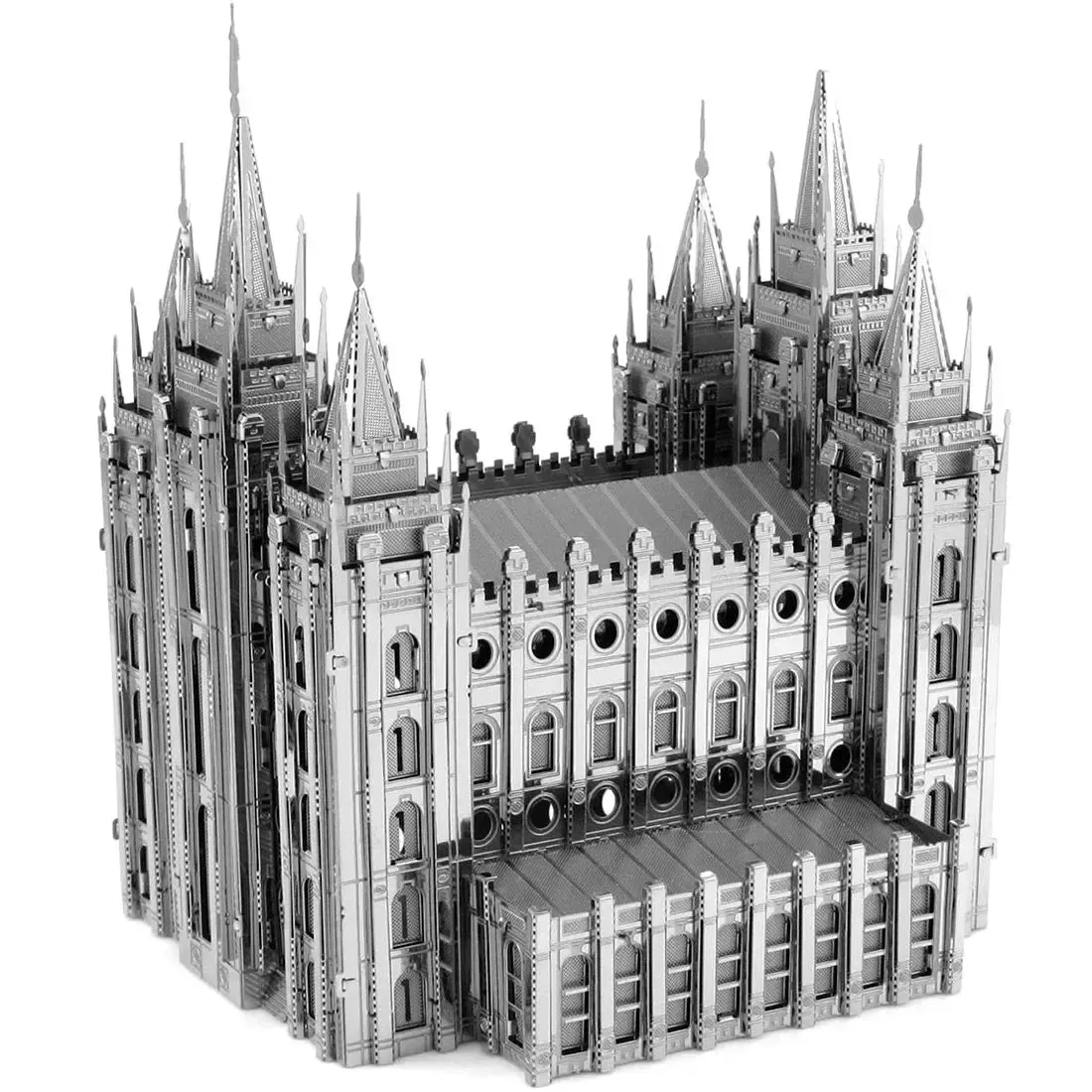 Unpainted Salt Lake Temple Figure Model Kit (Steel, Expert Difficulty) - Fascinations - Metal Earth Premium Series - Image 5