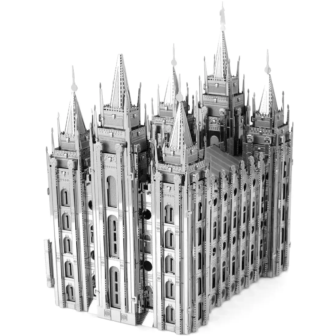 Unpainted Salt Lake Temple Figure Model Kit (Steel, Expert Difficulty) - Fascinations - Metal Earth Premium Series - Image 7