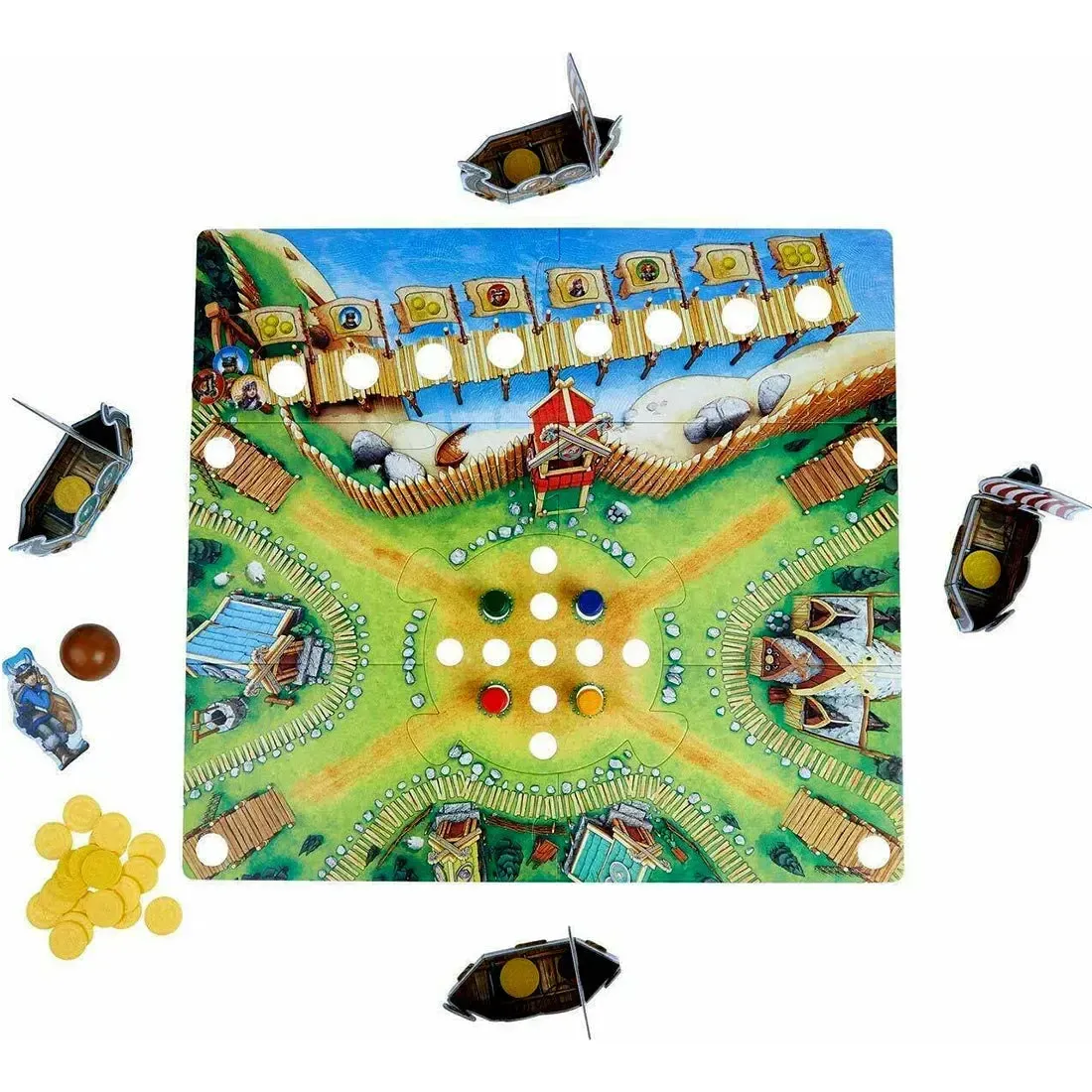 Valley of the Vikings - Dexterity Vikings Board Game for Adults, Family, and Children (2-4 Players, Ages 6+) - HABA - Image 2