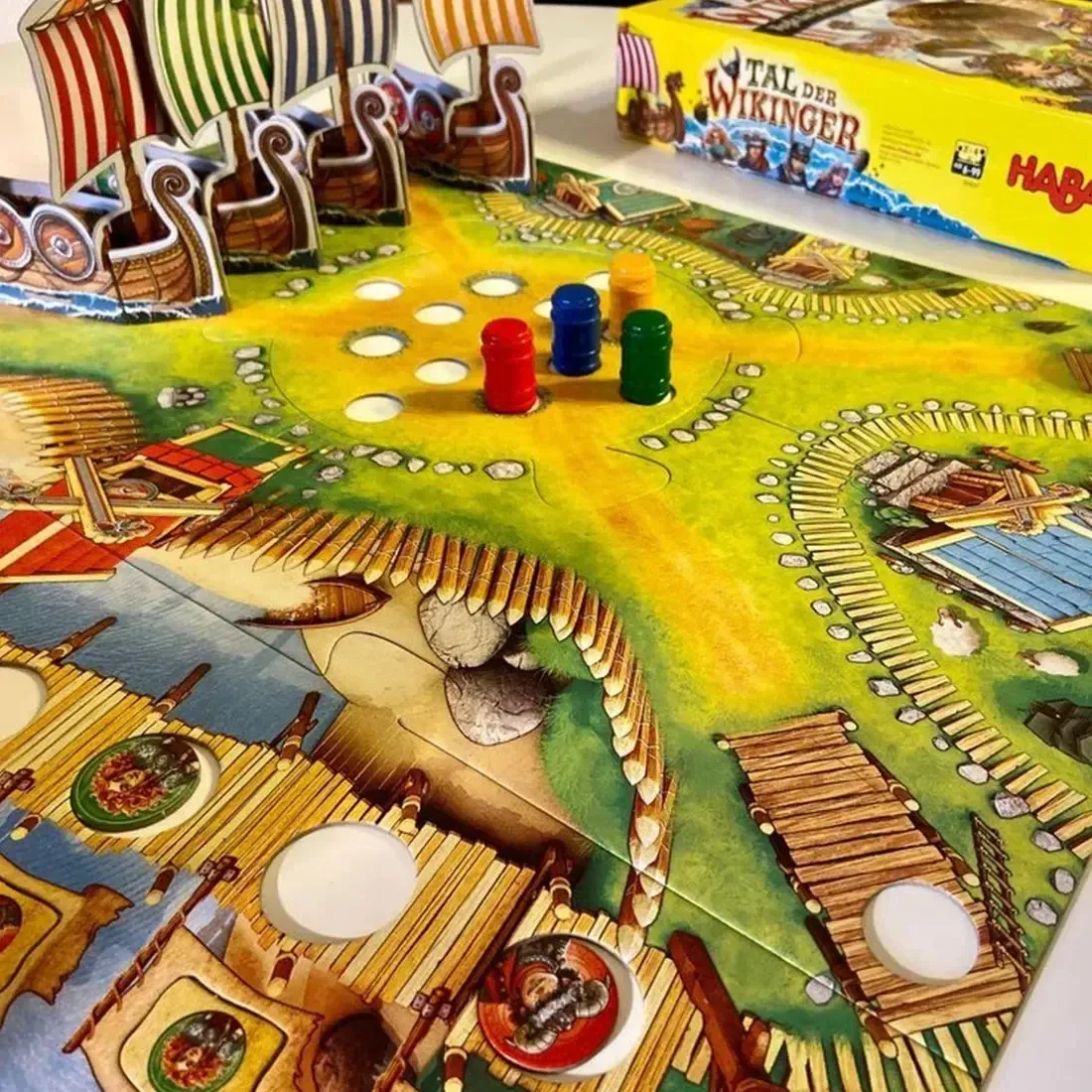 Valley of the Vikings - Dexterity Vikings Board Game for Adults, Family, and Children (2-4 Players, Ages 6+) - HABA - Image 8