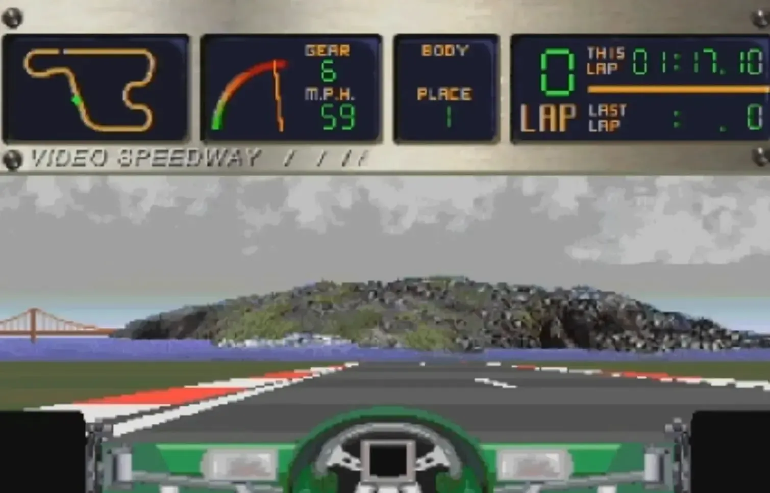 Video Speedway: The Ultimate Racing Experience - Racing Arcade Video Game (1-4 Players, Ages 6+) - Philips CD-i - (1992) - Image 2
