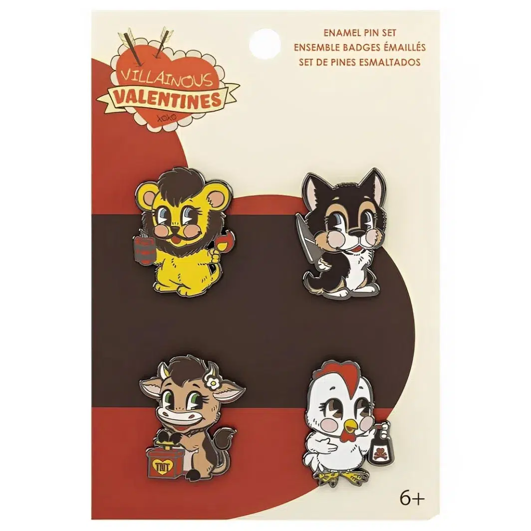 Villainous Valentines - Dangerous Cute Animals Pin Badge Set (Enamel) - Funko