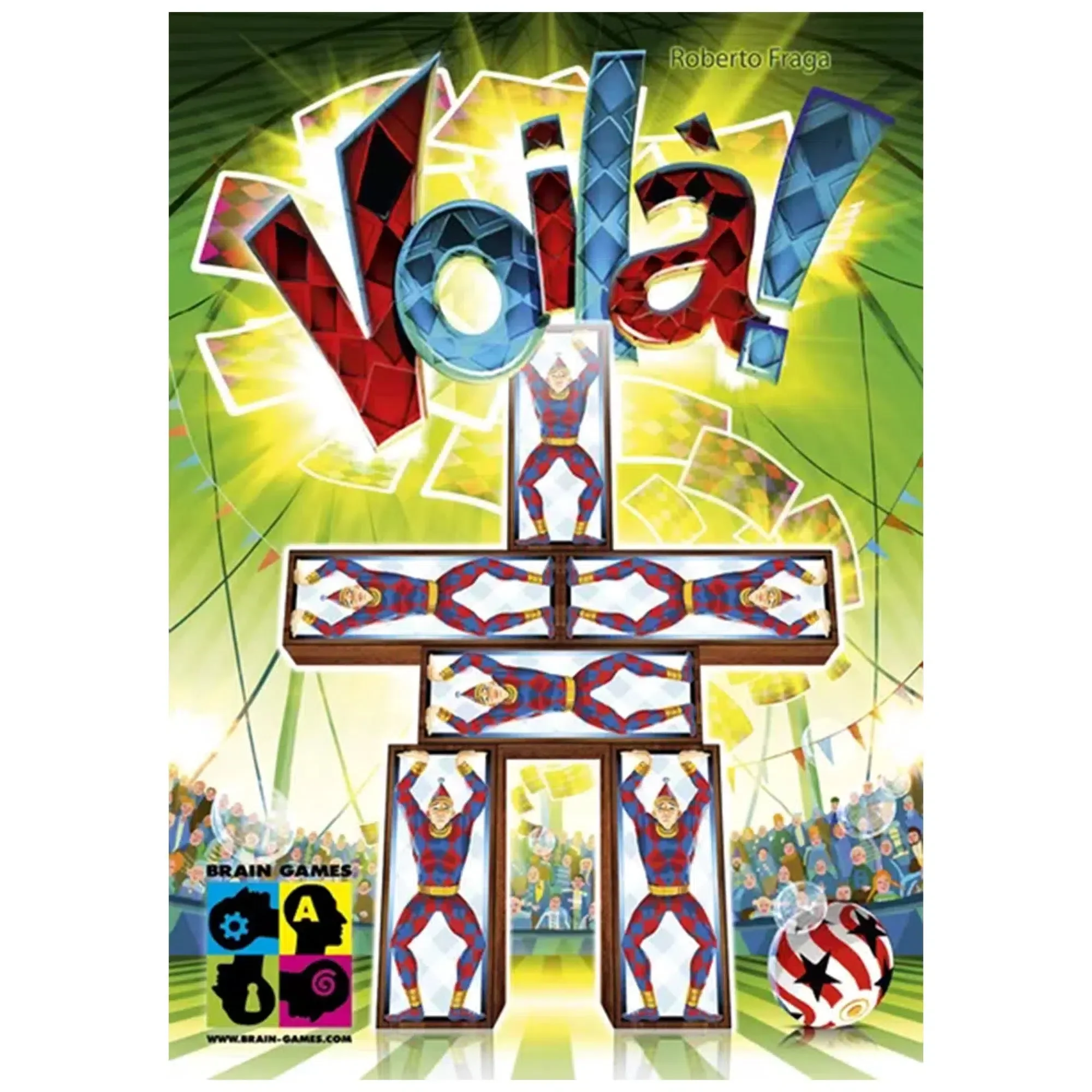 Voila! - Dexterity Circus Board Game for Family, Adults, and Children (2-6 Players, Ages 6+) - Brain Games