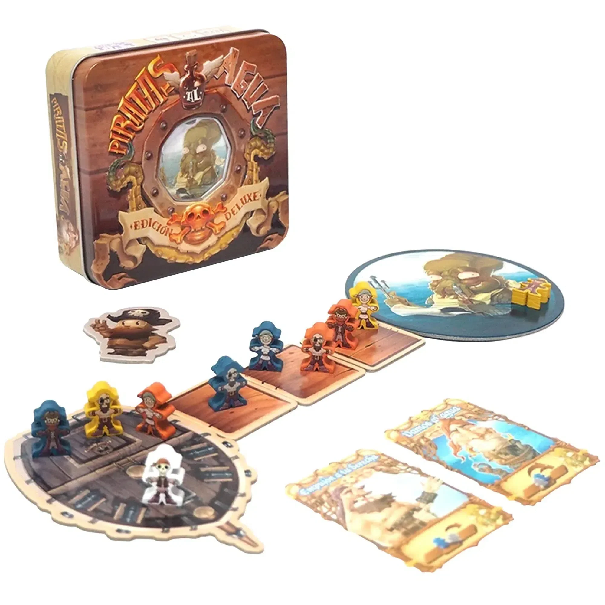 Walk the Plank (Deluxe Edition) - Bluffing Pirates Board Game for Family, Adults, and Children (3-5 Players, Ages 6+) - Mayday Games - Image 2
