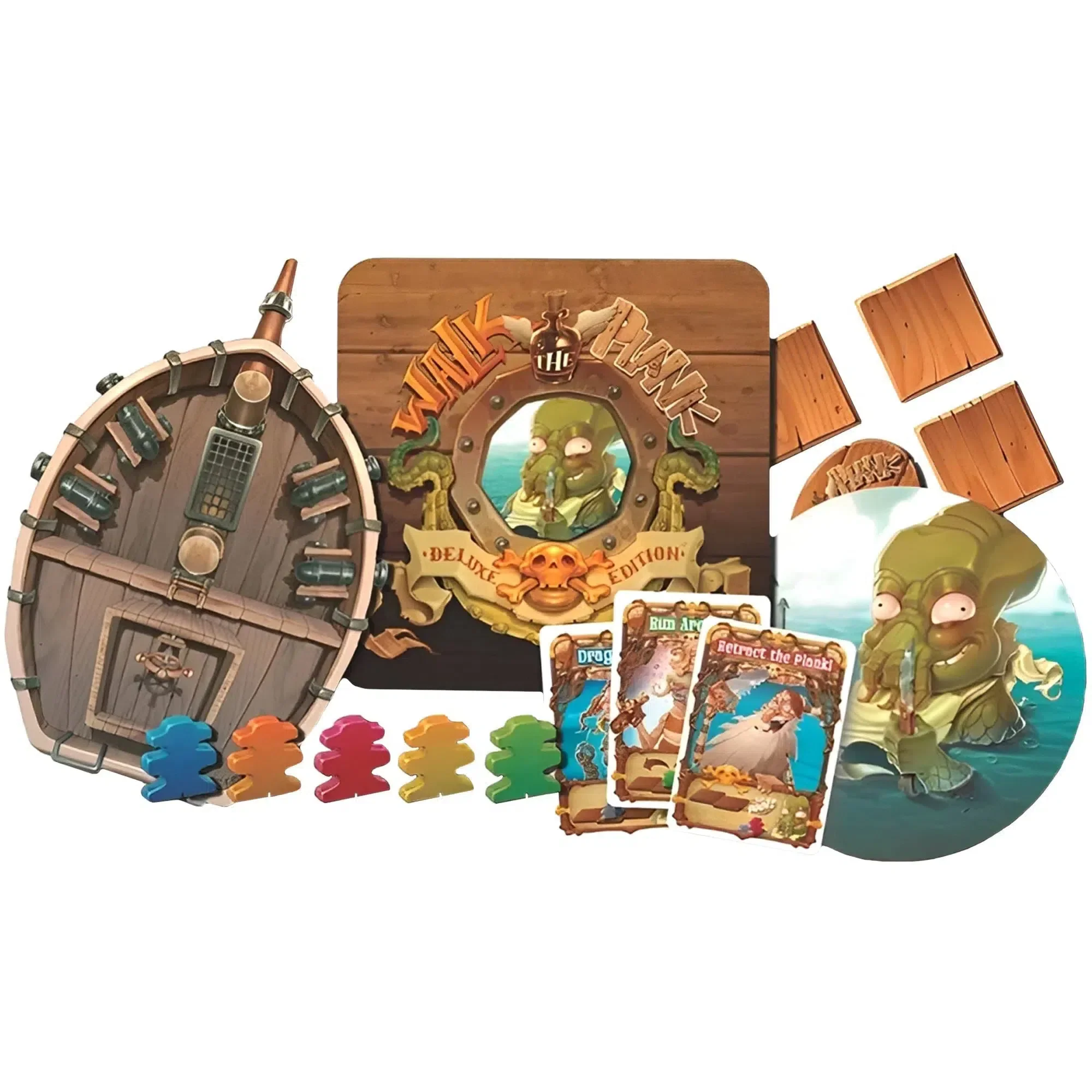 Walk the Plank (Deluxe Edition) - Bluffing Pirates Board Game for Family, Adults, and Children (3-5 Players, Ages 6+) - Mayday Games - Image 4