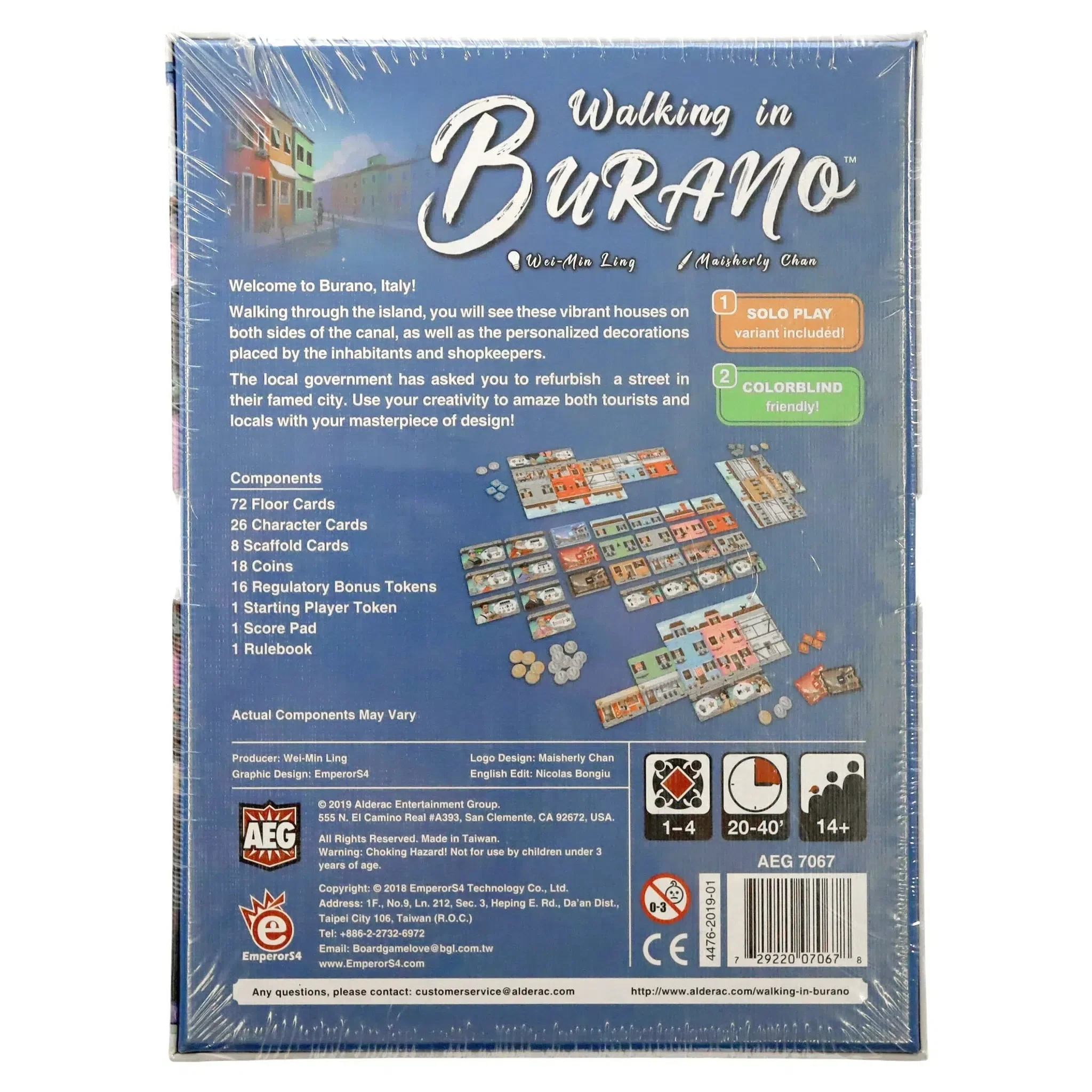 Walking in Burano - Card Game - Alderac Entertainment Group - Image 4