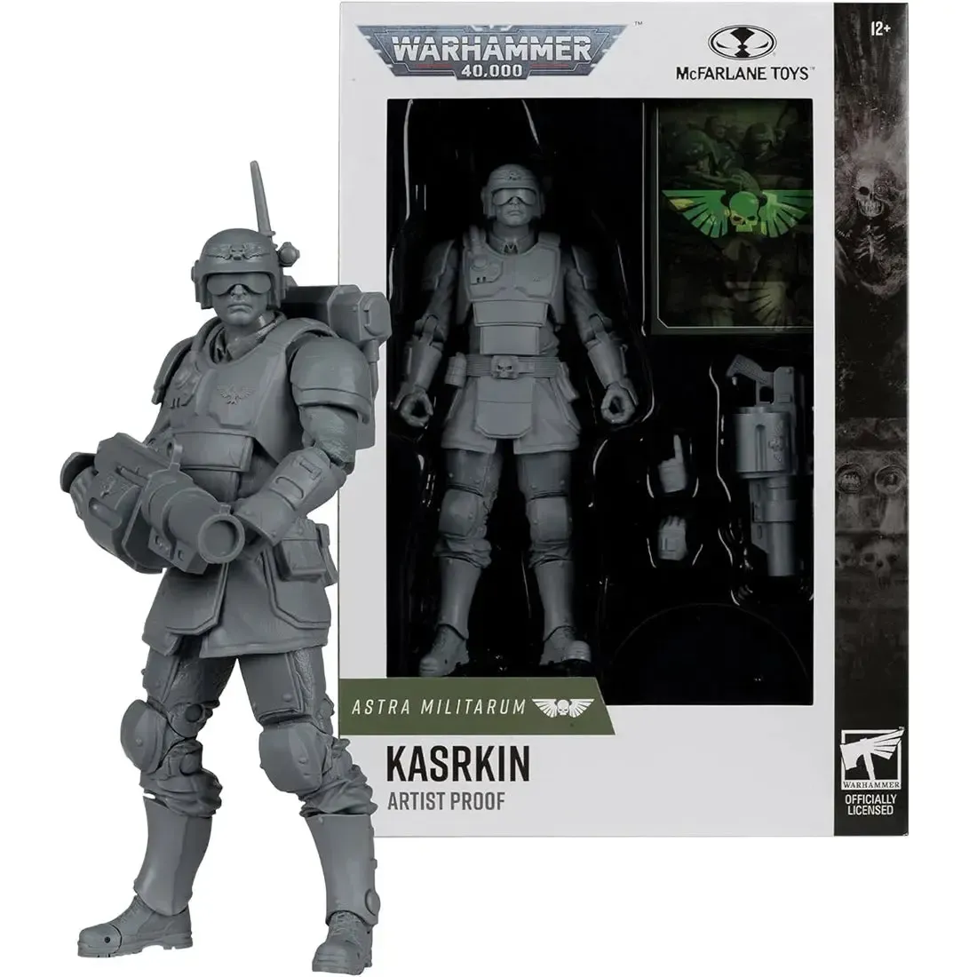 Warhammer 40,000 - Colorless Artist Proof Kasrkin Astra Militarum Action Figure (7") - McFarlane Toys - Image 2