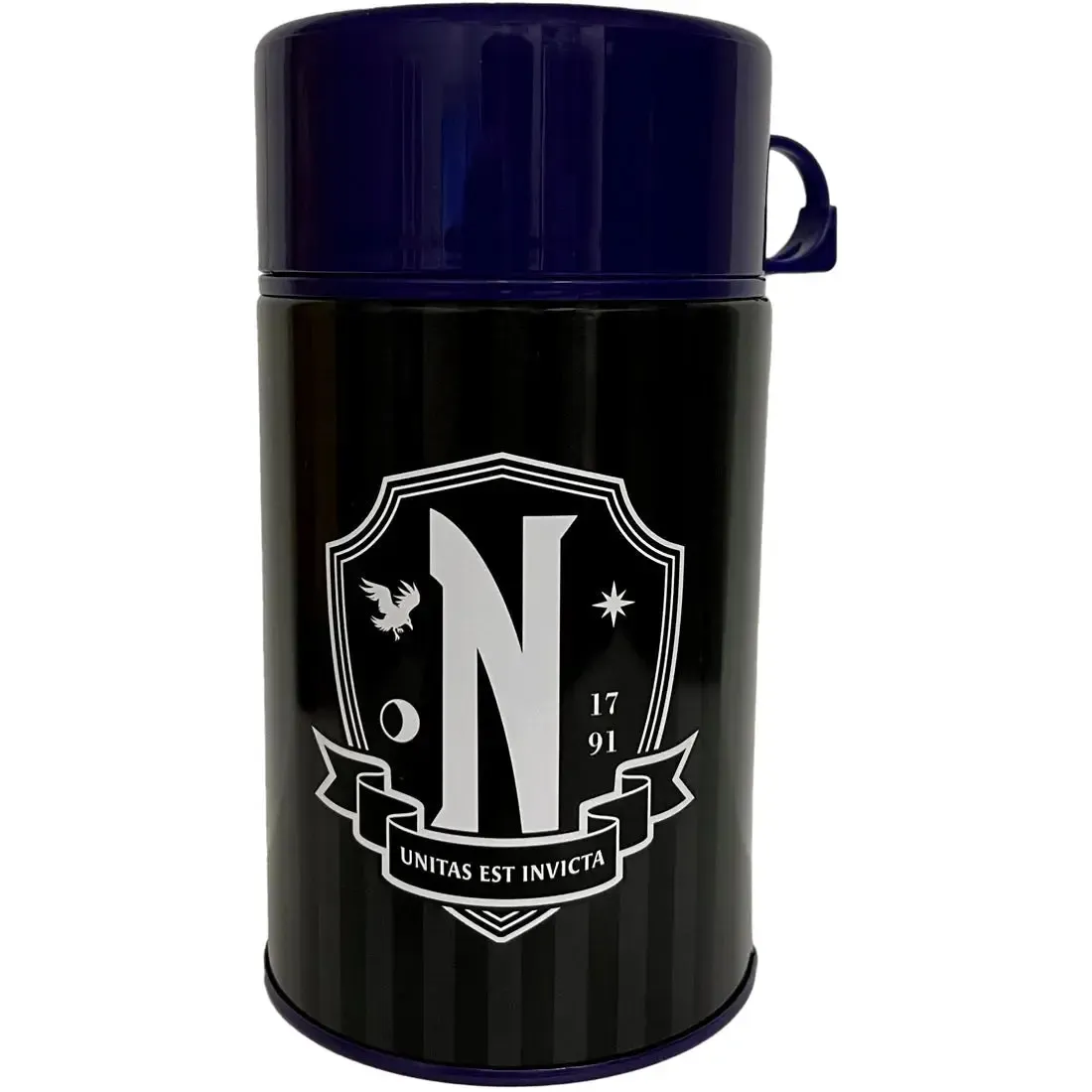 Wednesday [The Addams Family] - Nevermore Academy Lunchbox & Beverage Container Set (Limited Edition: 1 of 1,750) - Surreal Entertainment - Tin Titans Series, PREVIEWS Exclusive - Image 2