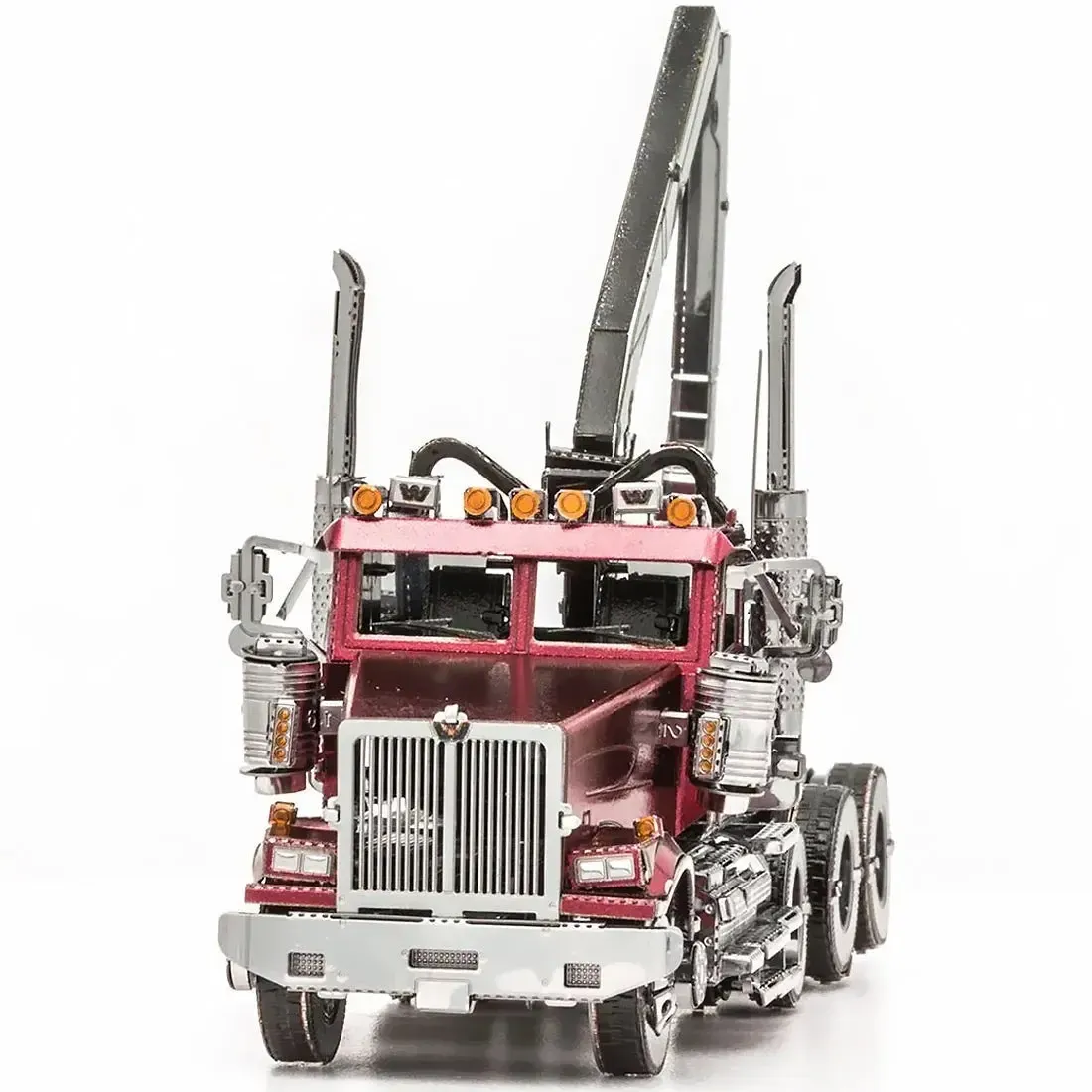 Western Star - 4900SF Log Truck Figure Model Kit (Steel, Challenging Difficulty) - Fascinations - Metal Earth Series - Image 2