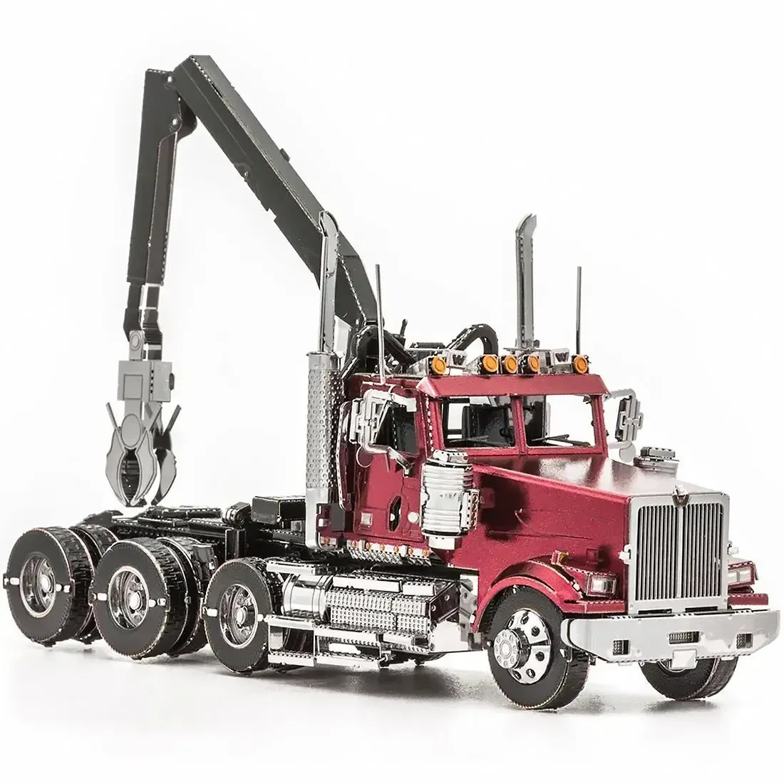 Western Star - 4900SF Log Truck Figure Model Kit (Steel, Challenging Difficulty) - Fascinations - Metal Earth Series - Image 7