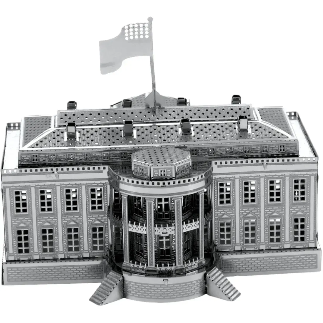 White House Figure Model Kit (Steel, Moderate Difficulty) - Fascinations - Metal Earth Series - Image 2