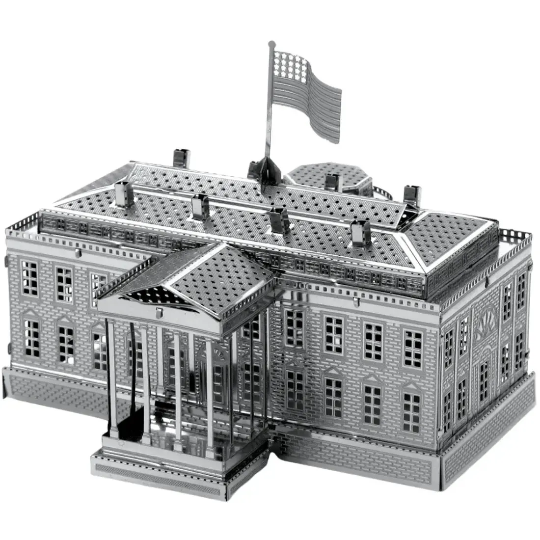 White House Figure Model Kit (Steel, Moderate Difficulty) - Fascinations - Metal Earth Series - Image 4