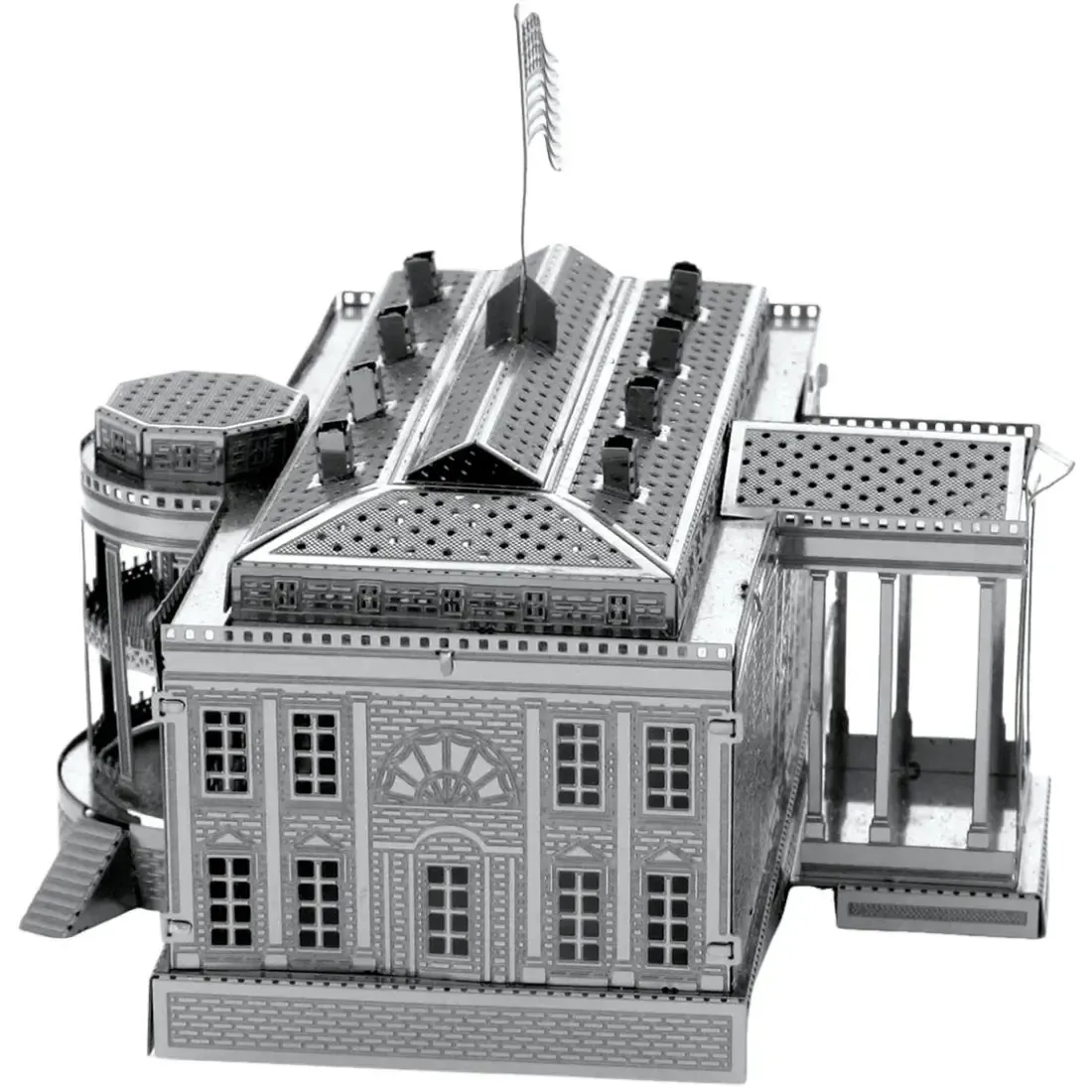 White House Figure Model Kit (Steel, Moderate Difficulty) - Fascinations - Metal Earth Series - Image 5