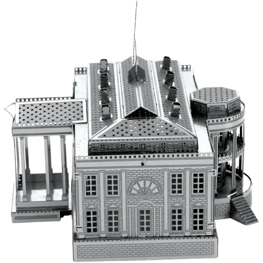 White House Figure Model Kit (Steel, Moderate Difficulty) - Fascinations - Metal Earth Series - Image 6