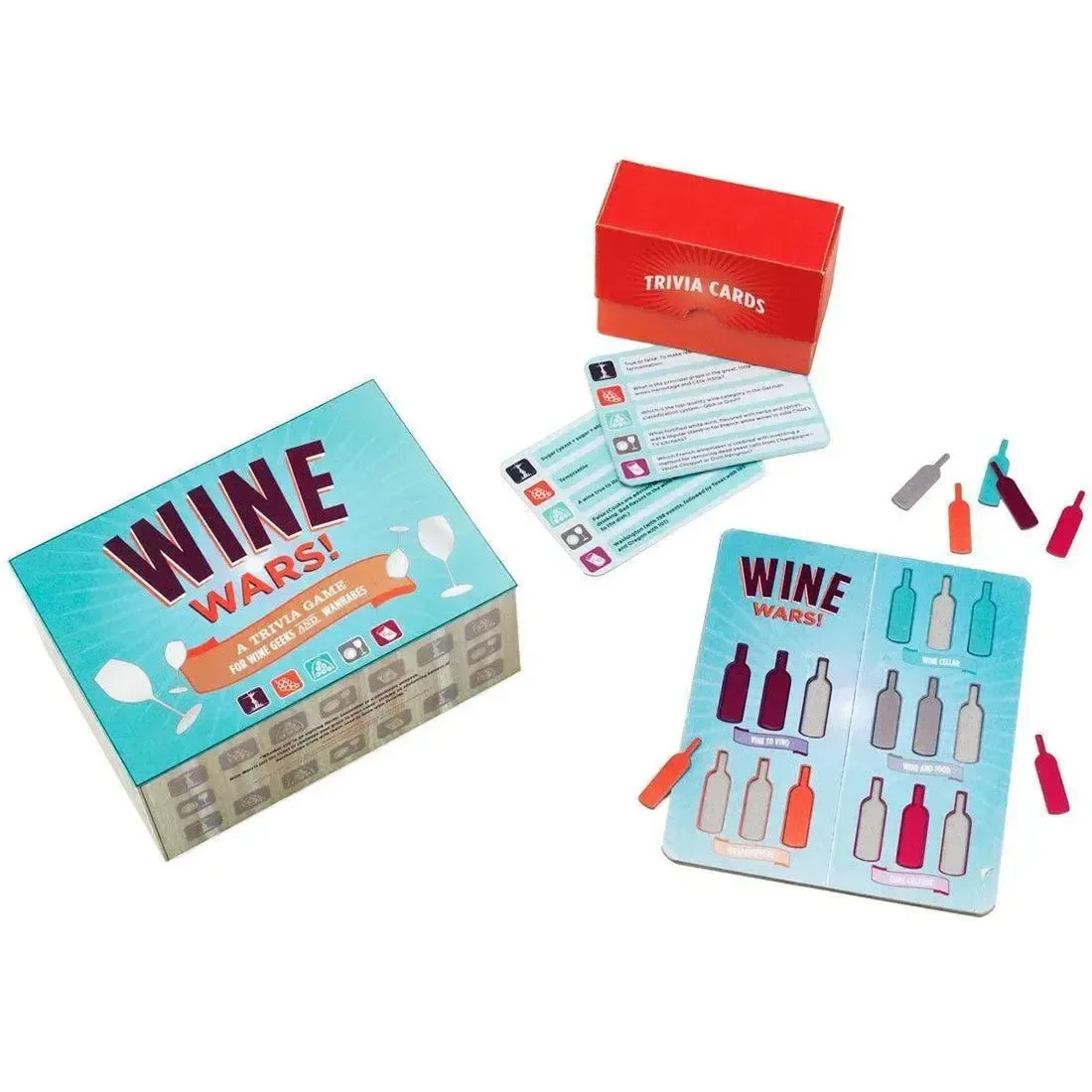 Wine Wars - Trivia Food & Drink Card Game for Family and Adults (2-6 Players, Ages 18+) - Chronicle Books - Image 2