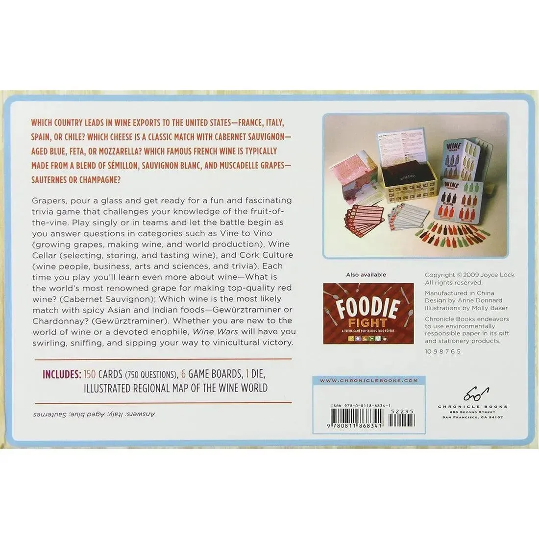 Wine Wars - Trivia Food & Drink Card Game for Family and Adults (2-6 Players, Ages 18+) - Chronicle Books - Image 3