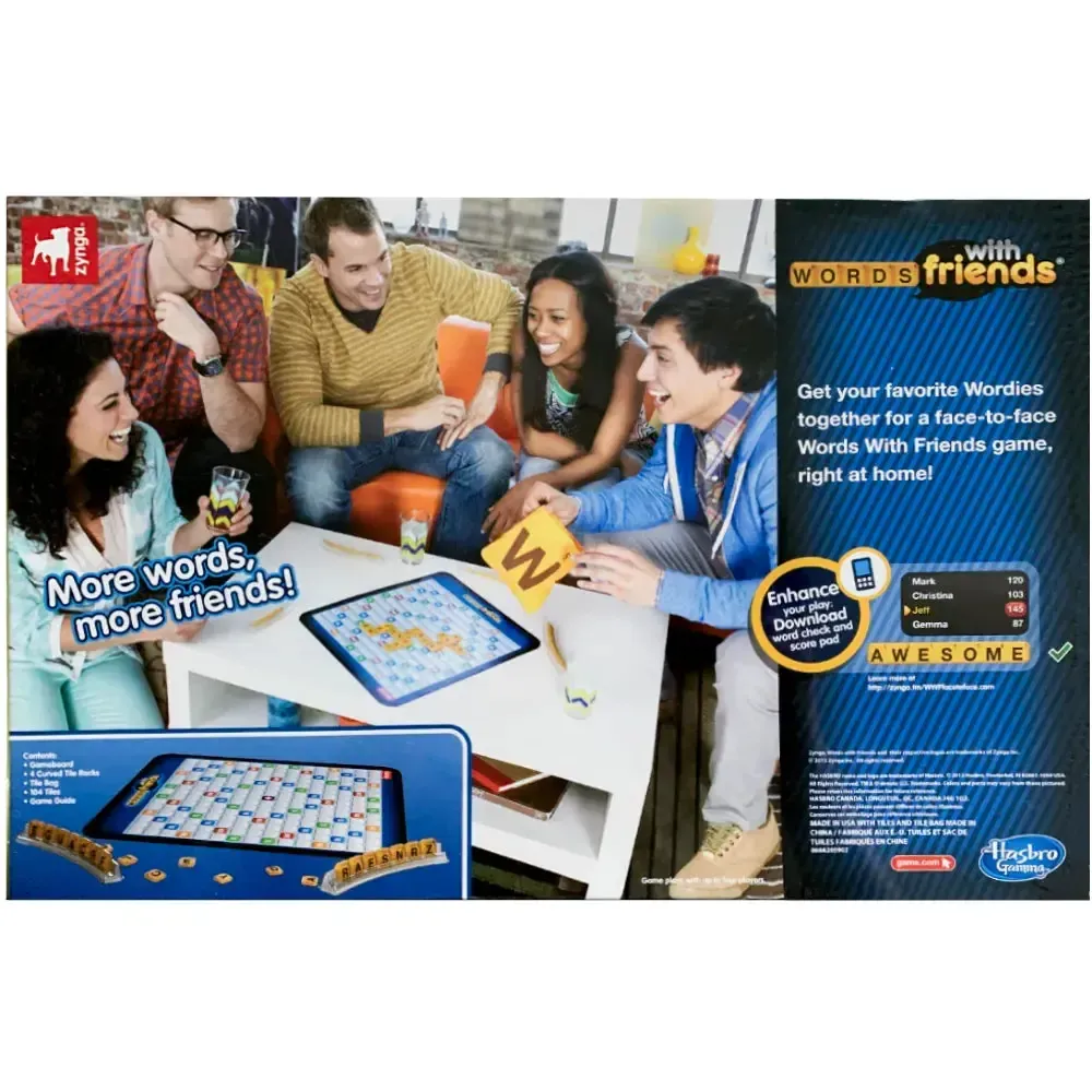 Words With Friends - Strategy Word Board Game for Family (2-4 Players, Ages 13+) - Hasbro Gaming - Image 3