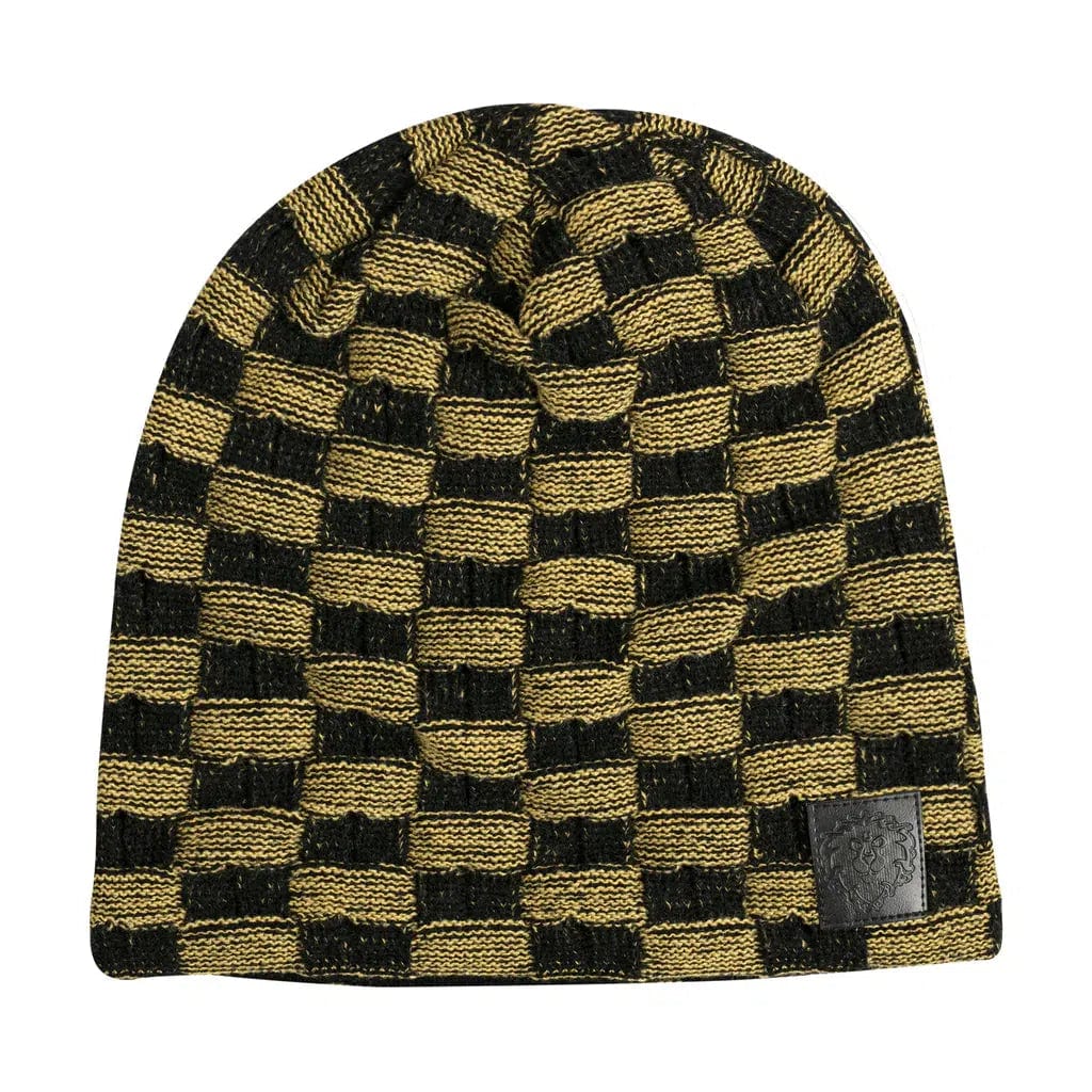 World of Warcraft - The Alliance Slouchy Beanie Hat (Gold / Black, Knitted) - J!NX