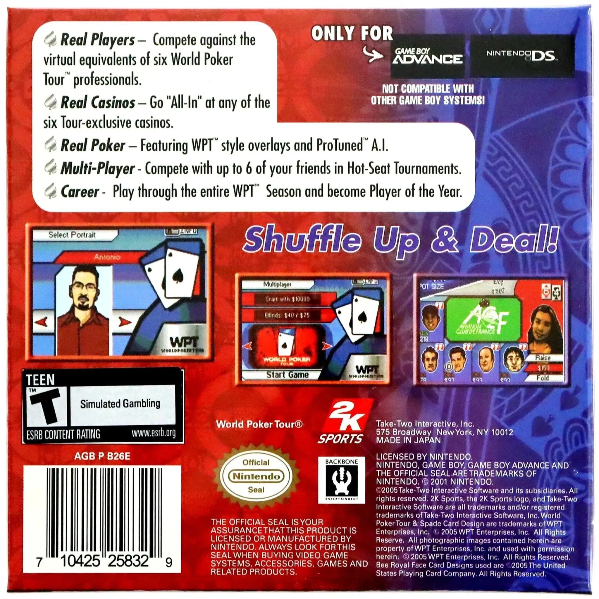 World Poker Tour - Gameboy Advance - Image 3