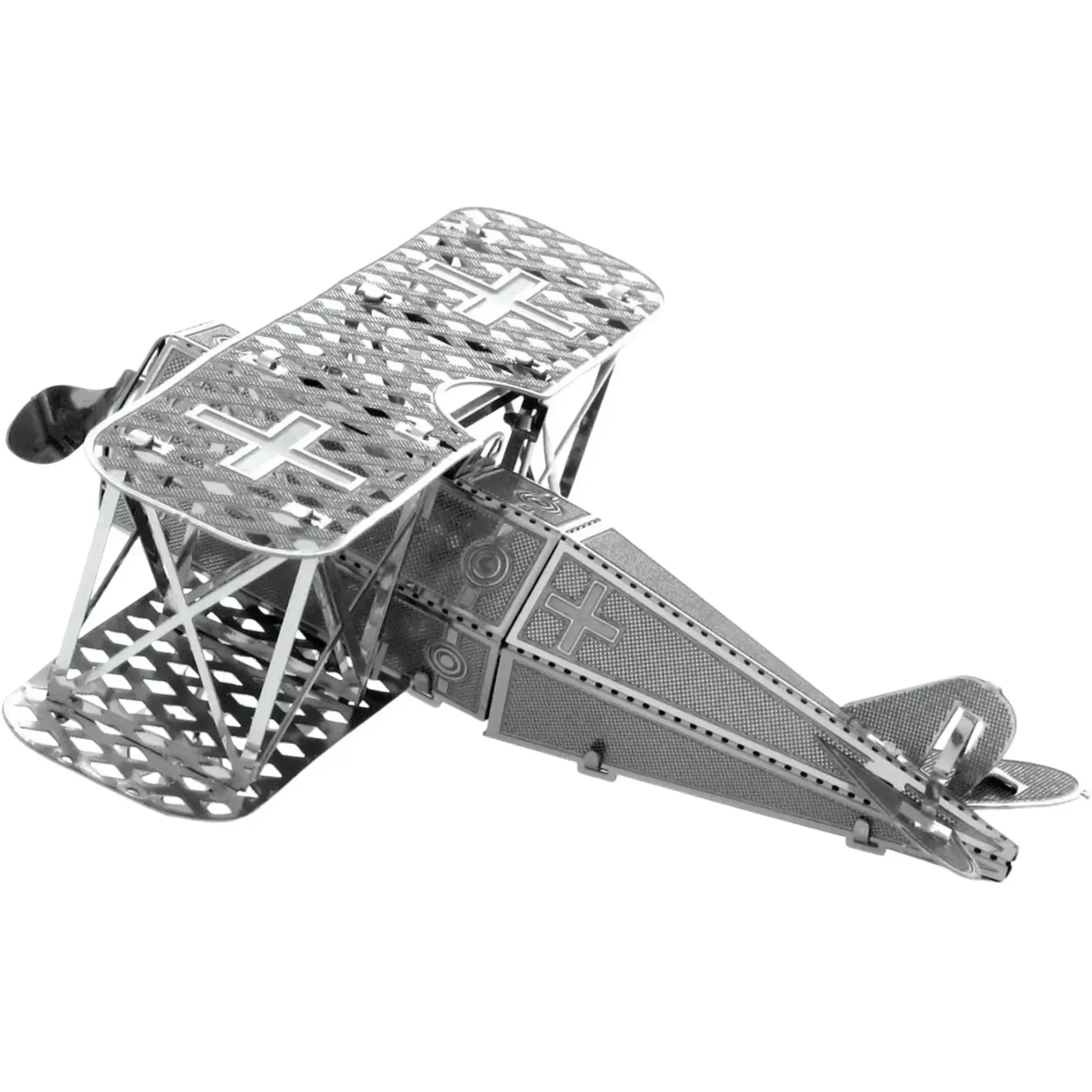 World War I [German Air Force] - Fokker D-VII Fighter Aircraft Figure Model Kit (Steel, Easy Difficulty) - Fascinations - Metal Earth Series - (2024) - Image 2