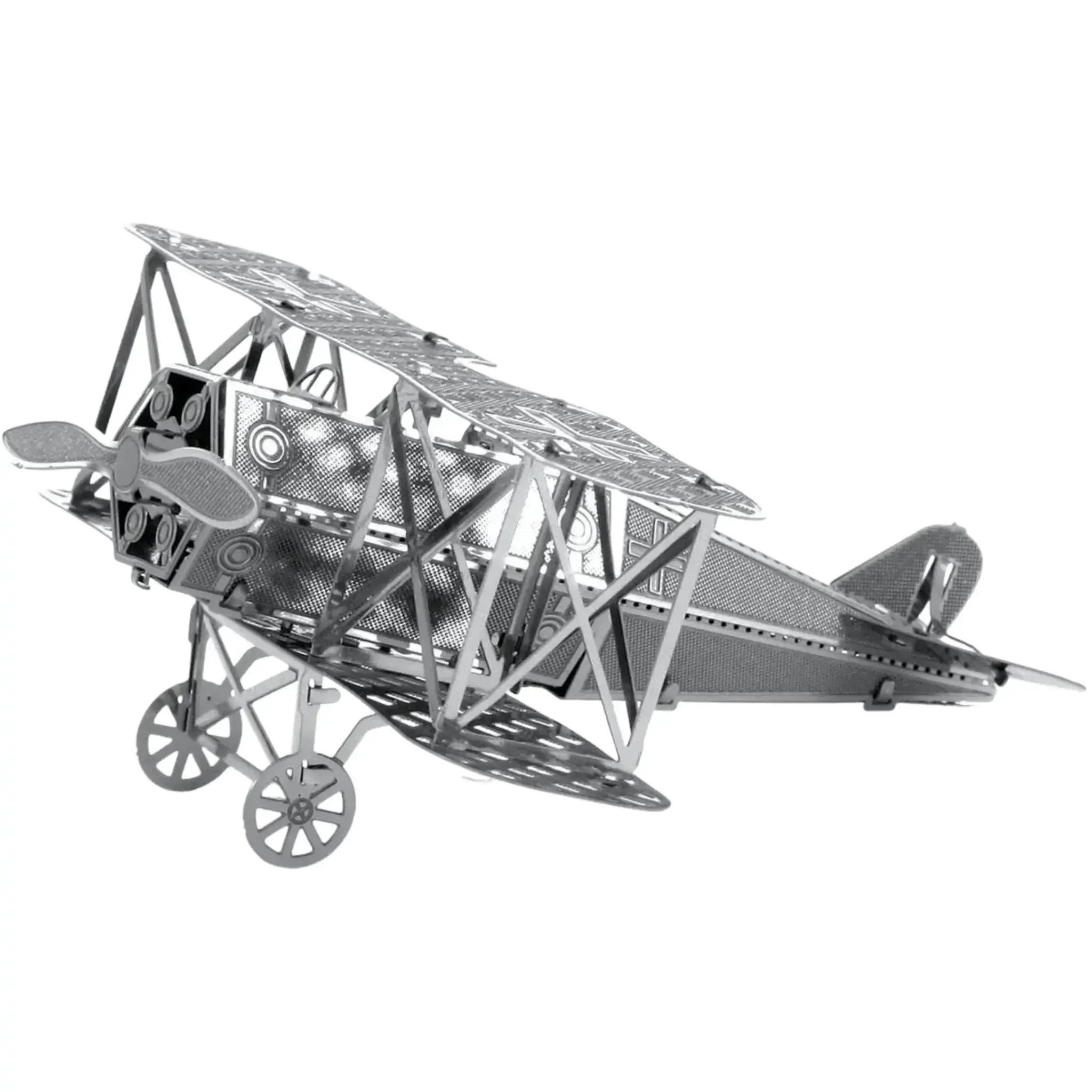 World War I [German Air Force] - Fokker D-VII Fighter Aircraft Figure Model Kit (Steel, Easy Difficulty) - Fascinations - Metal Earth Series - (2024) - Image 5