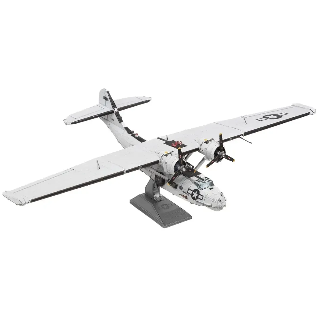 World War II - Consolidated PBY Catalina American Plane Boat Figure Model Kit (1:94 Scale, Steel, Moderate Difficulty) - Fascinations - Metal Earth Series - Image 8