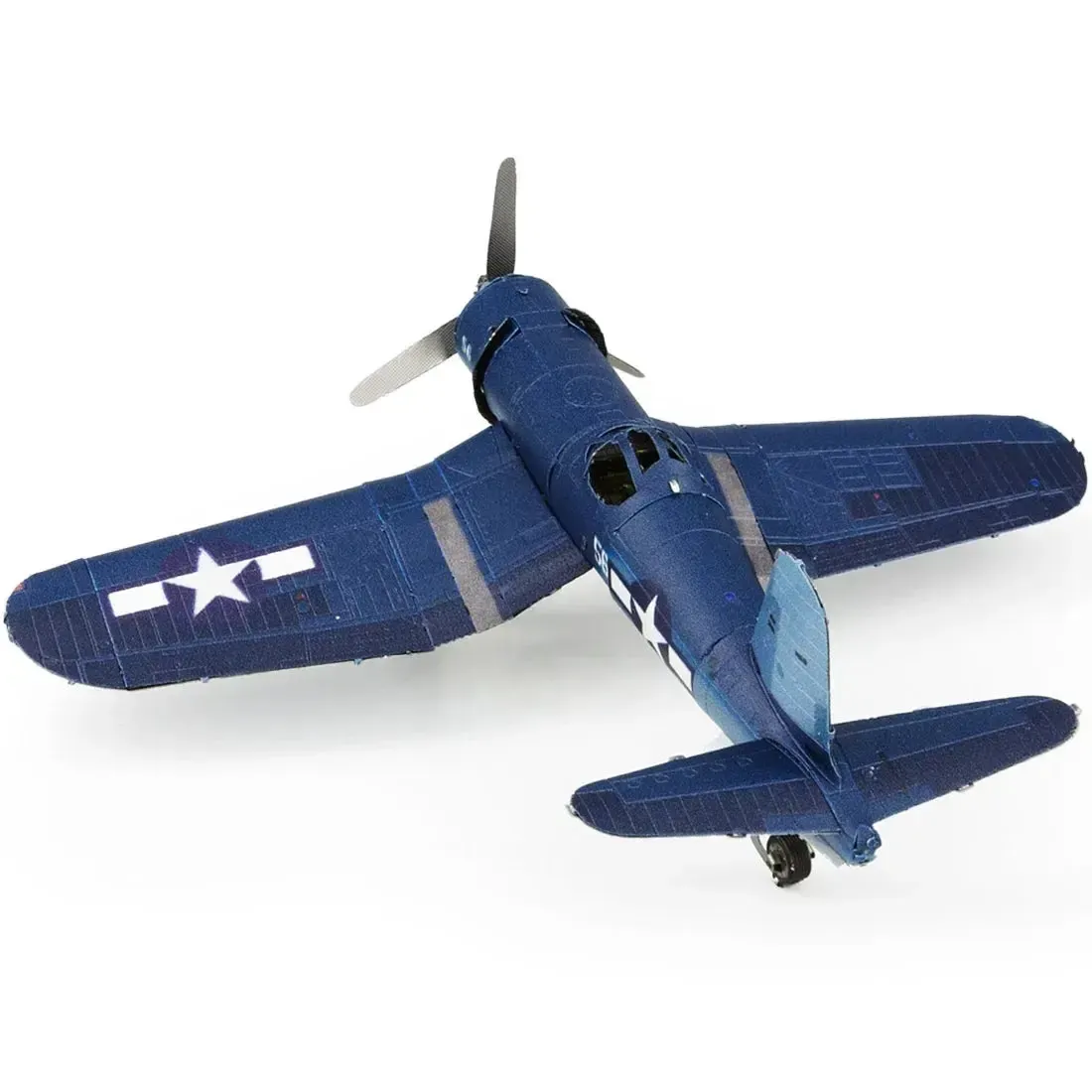 World War II - F4U Corsair American Plane Figure Model Kit (1:74 Scale, Steel, Challenging Difficulty) - Fascinations - Metal Earth Series - Image 6