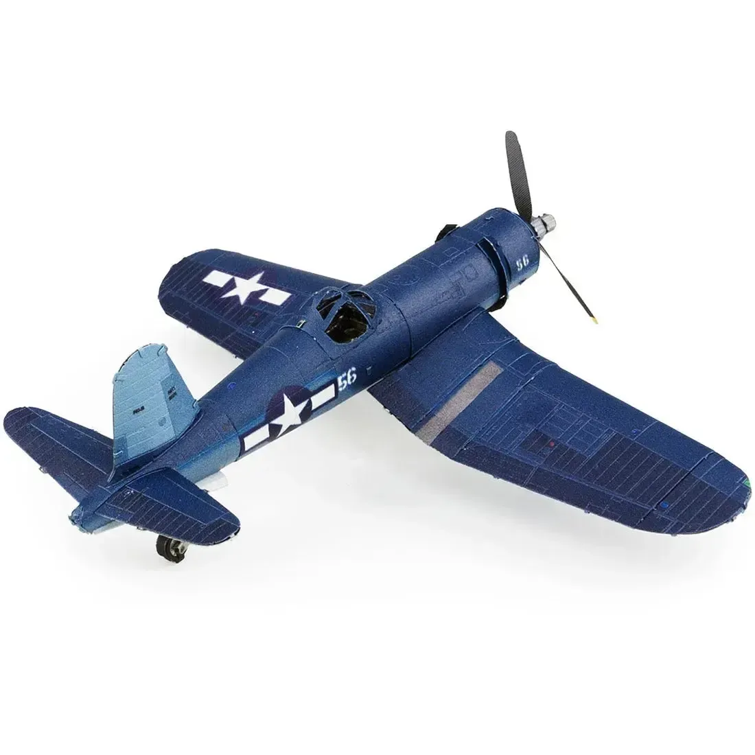World War II - F4U Corsair American Plane Figure Model Kit (1:74 Scale, Steel, Challenging Difficulty) - Fascinations - Metal Earth Series - Image 7