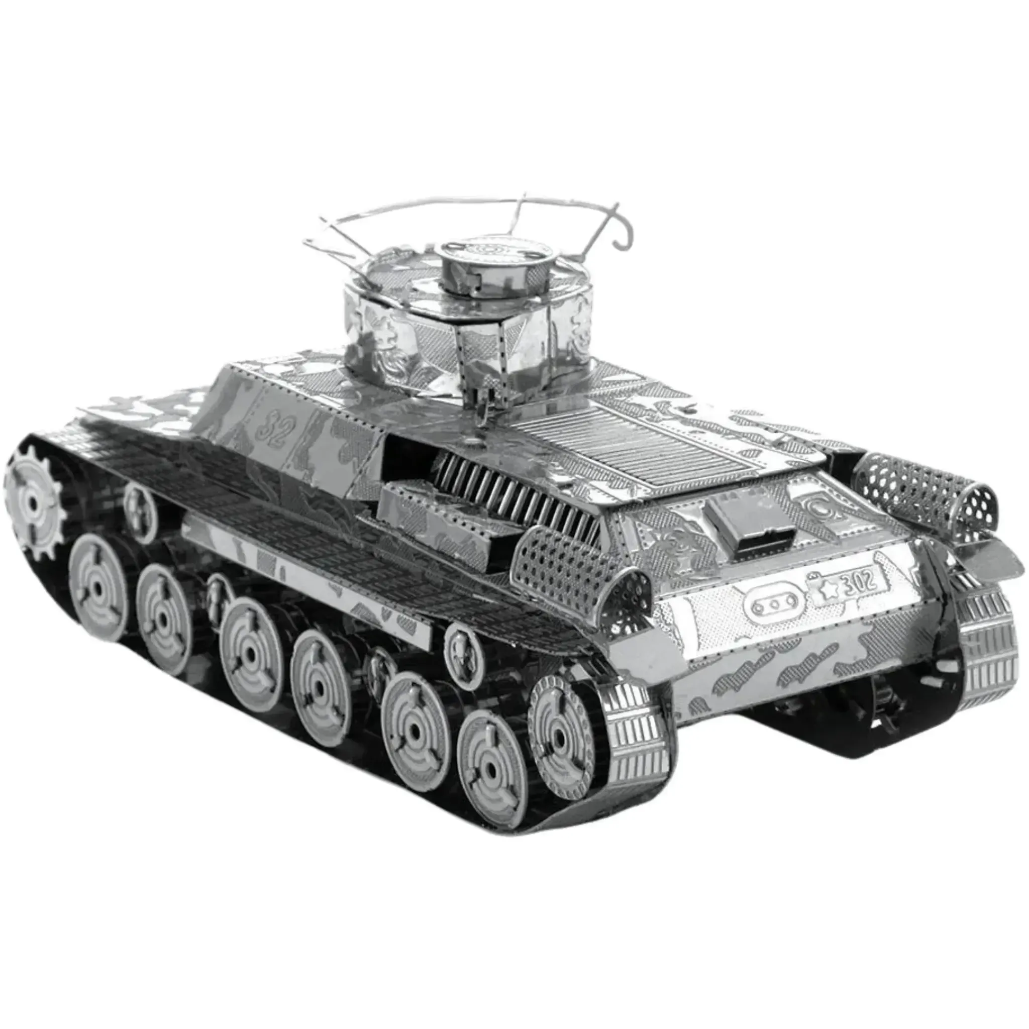 World War II [Imperial Japanese Army] - Type 97 Chi-Ha Tank Figure Model Kit (Steel, Moderate Difficulty) - Fascinations - Metal Earth Series - (2022) - Image 6
