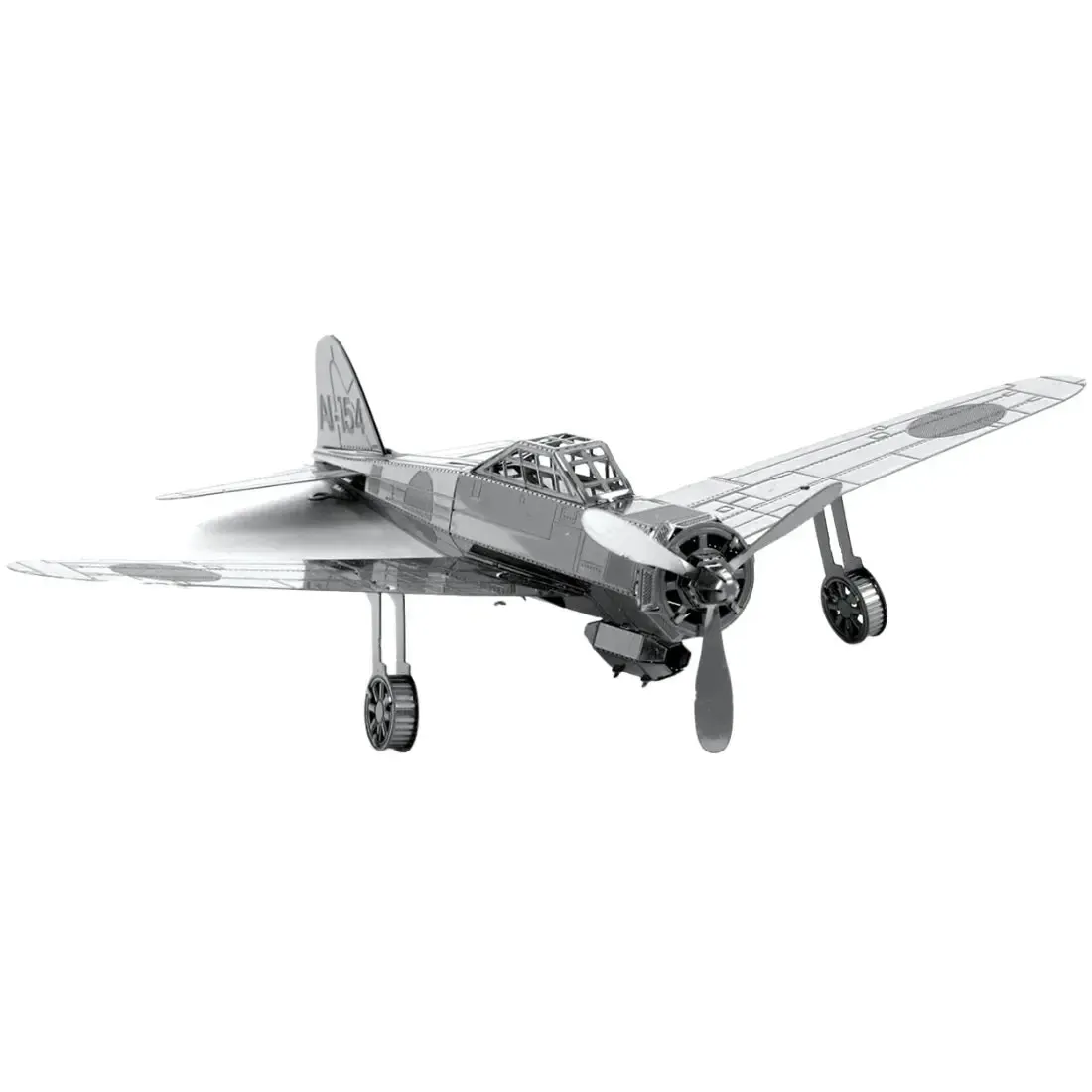 World War II [Imperial Japanese Navy] - Mitsubishi Zero Plane Figure Model Kit (Steel, Moderate Difficulty) - Fascinations - Metal Earth Series - Image 5