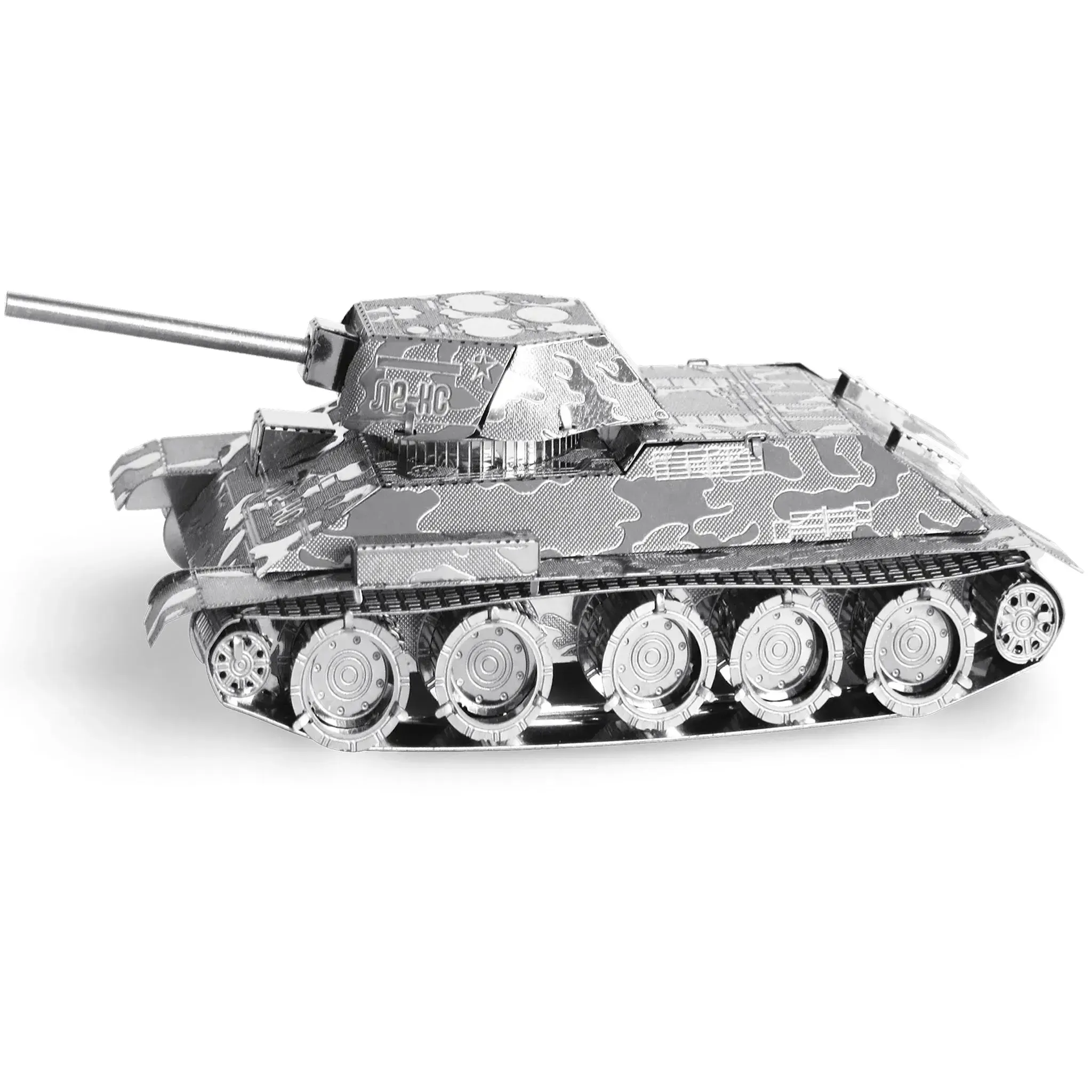 World War II [Soviet Union] - T-34 Tank Figure Model Kit (Steel, Moderate Difficulty) - Fascinations - Metal Earth Series - (2022) - Image 2