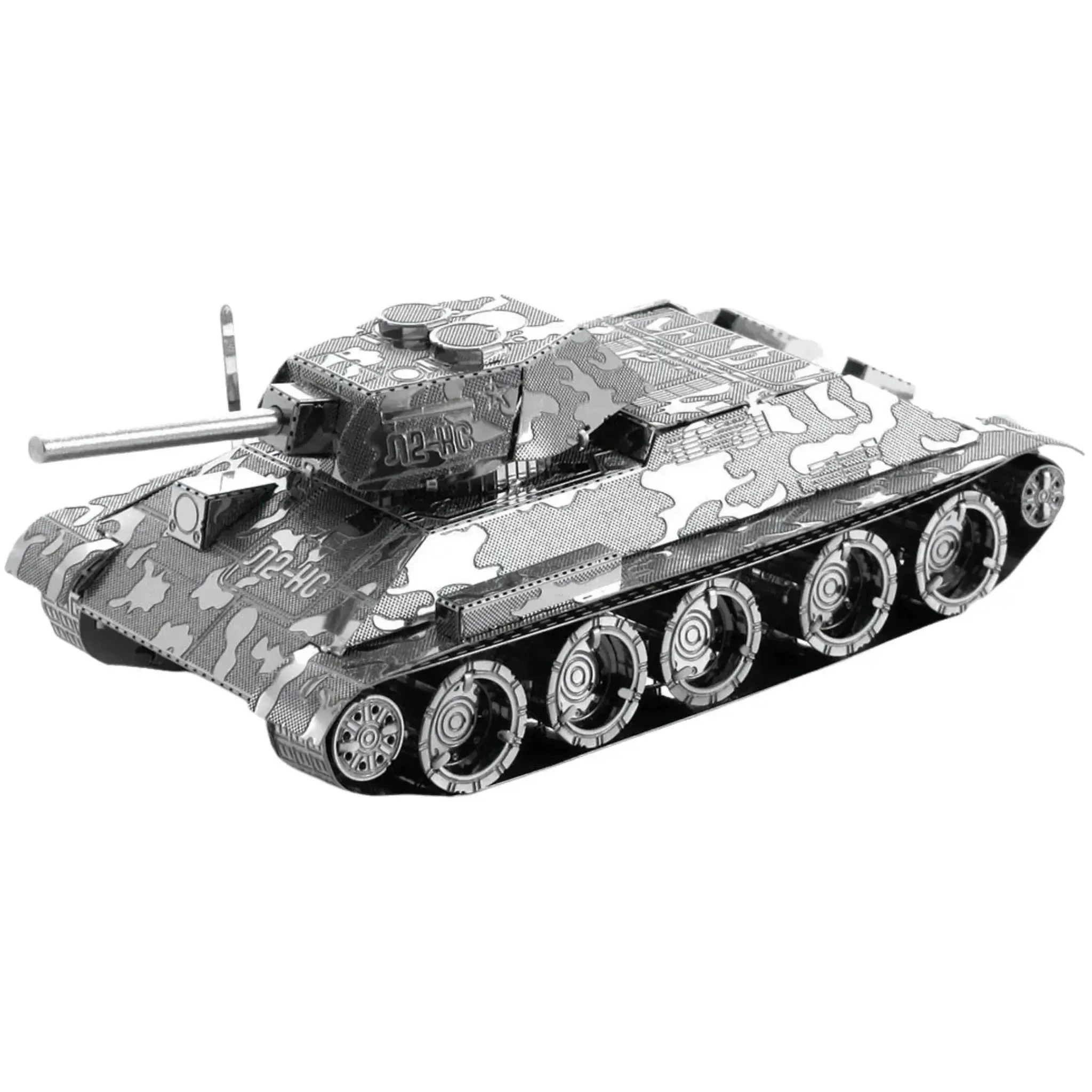 World War II [Soviet Union] - T-34 Tank Figure Model Kit (Steel, Moderate Difficulty) - Fascinations - Metal Earth Series - (2022) - Image 6