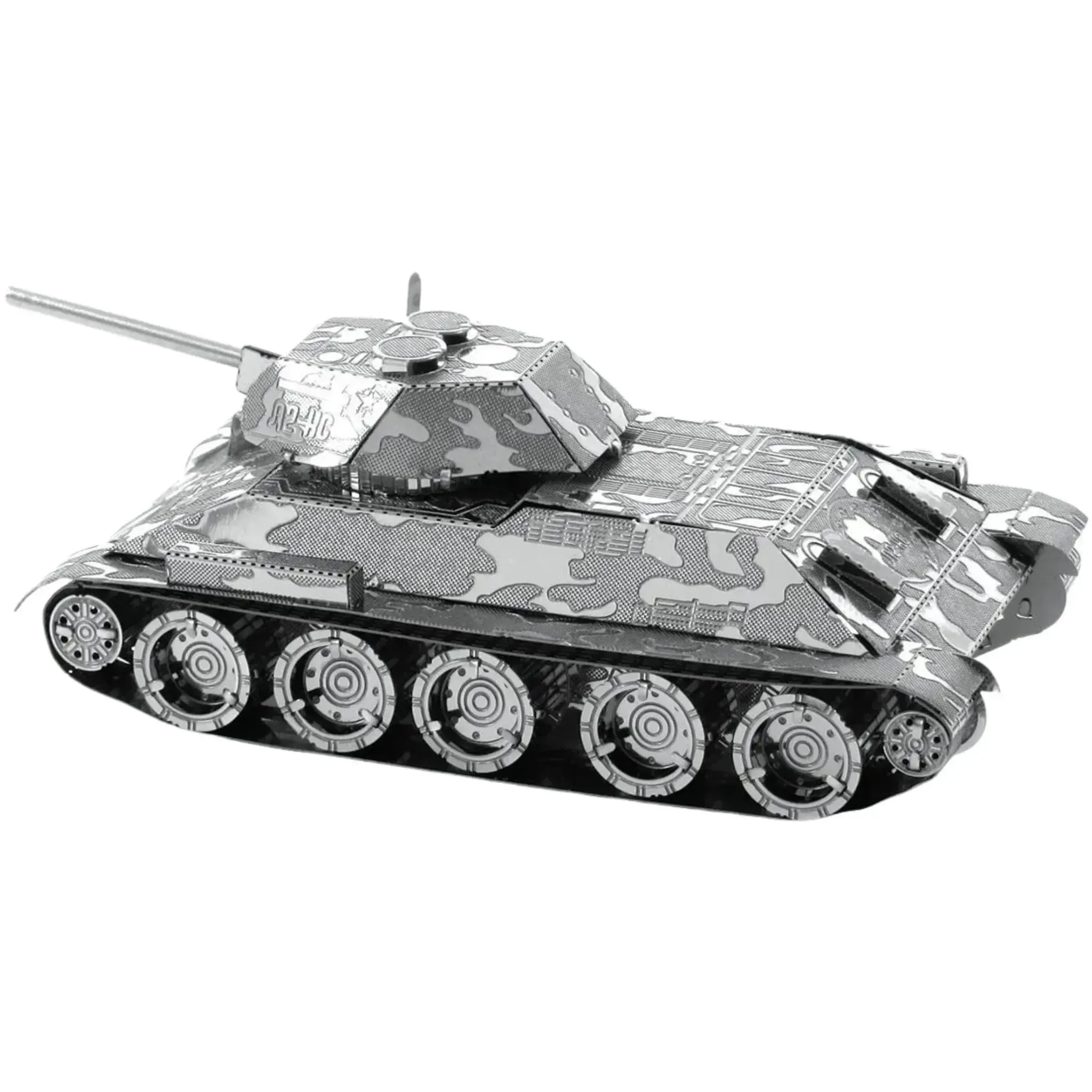World War II [Soviet Union] - T-34 Tank Figure Model Kit (Steel, Moderate Difficulty) - Fascinations - Metal Earth Series - (2022) - Image 7