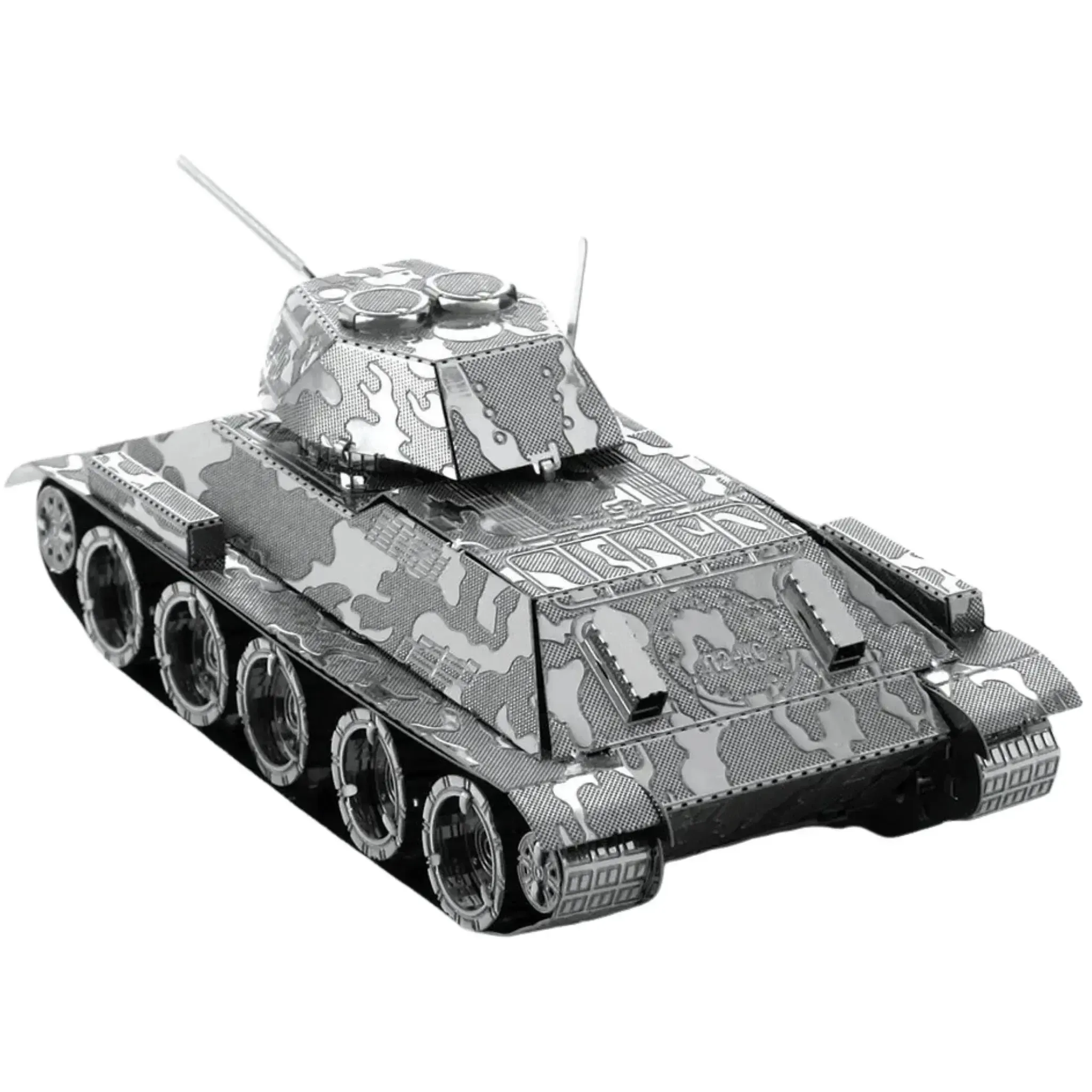 World War II [Soviet Union] - T-34 Tank Figure Model Kit (Steel, Moderate Difficulty) - Fascinations - Metal Earth Series - (2022) - Image 8