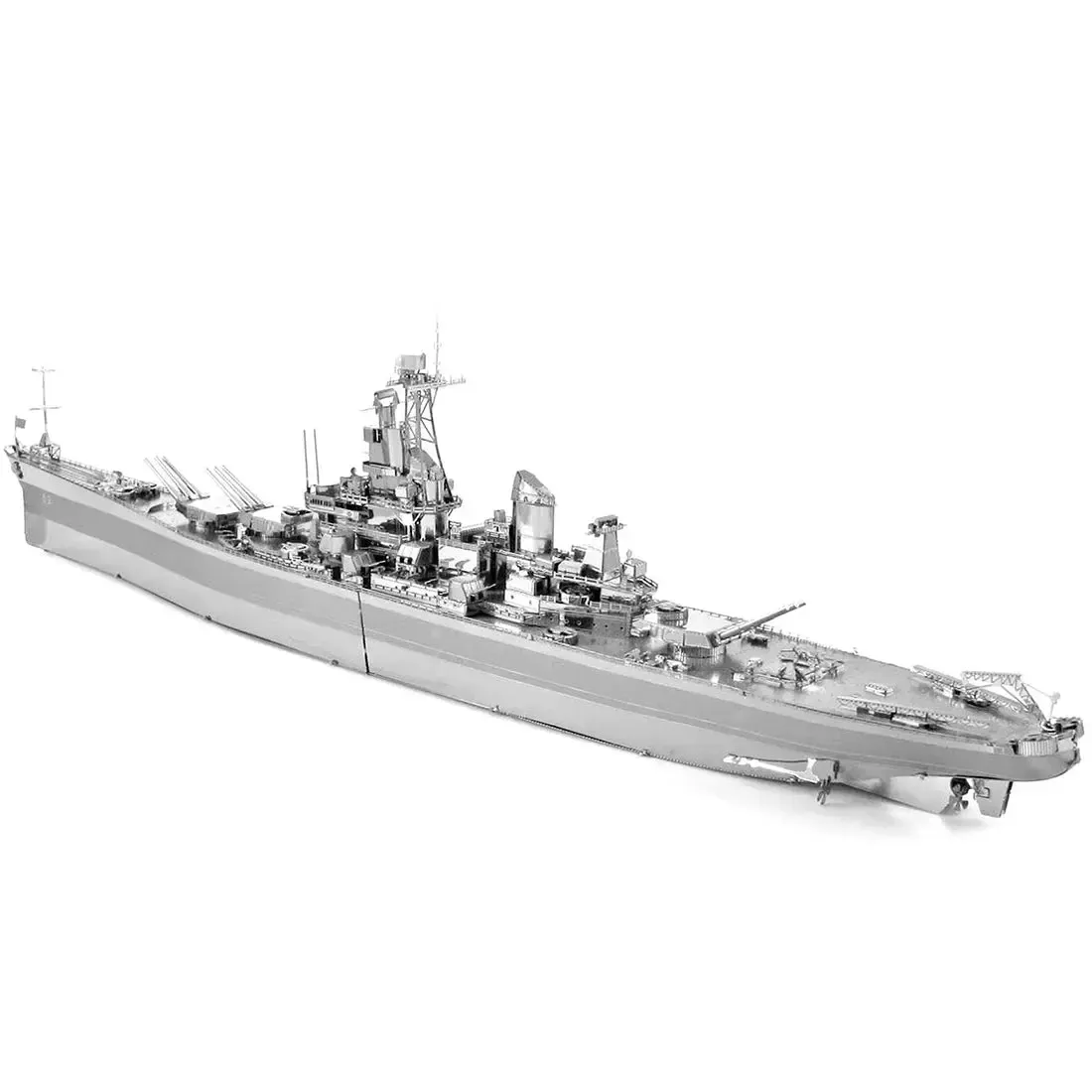 World War II [The United States Navy] - Unpainted USS Missouri BB-63 Battleship Figure Model Kit (Steel, Expert Difficulty) - Fascinations - Metal Earth Premium Series - Image 5