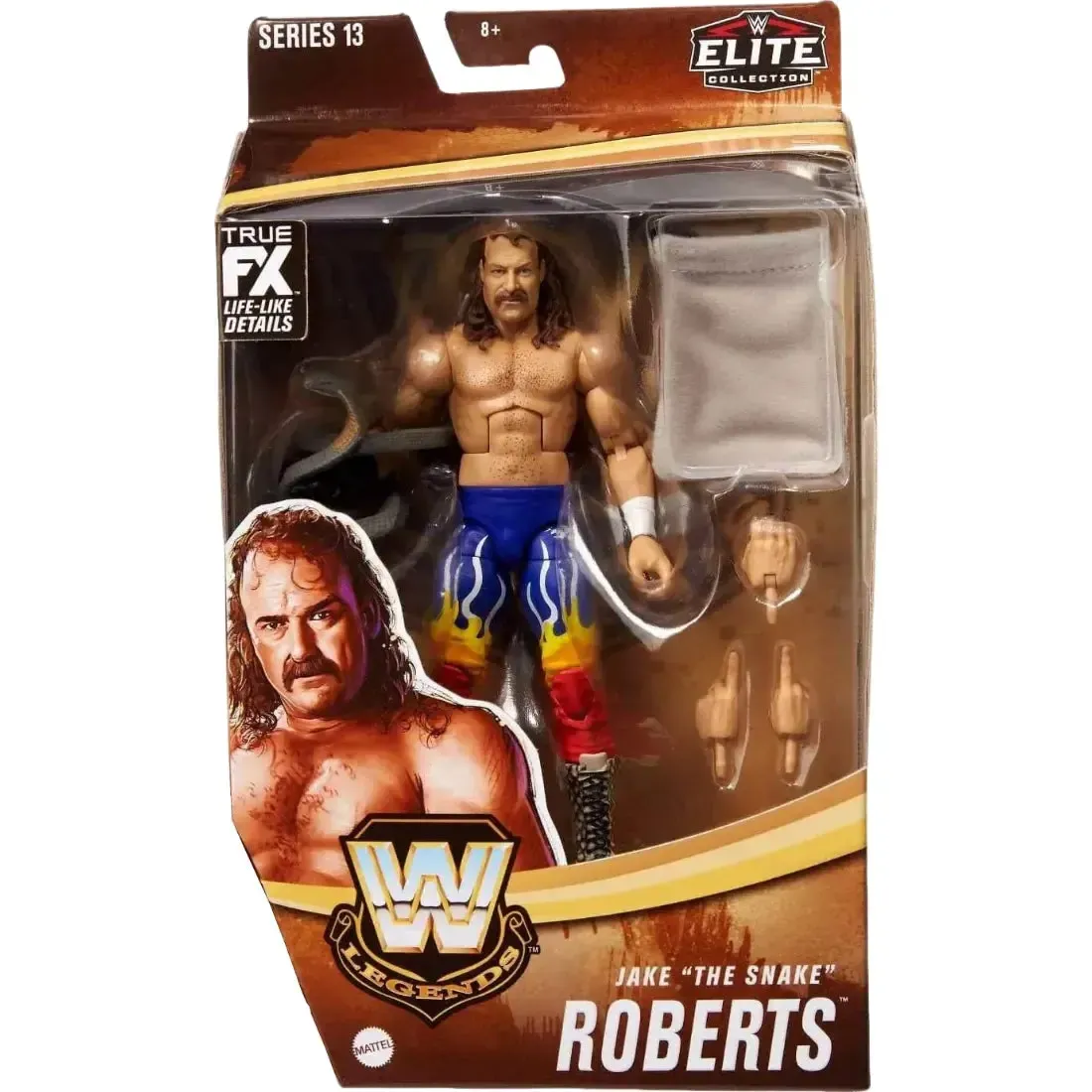 WWE [Legends] - Jake “The Snake” Roberts Action Figure (7") - Mattel - Elite Collection Series 13