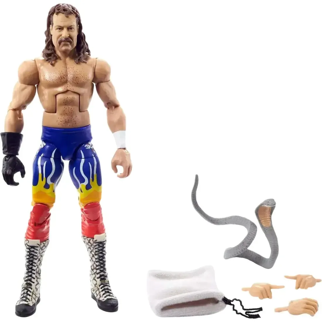 WWE [Legends] - Jake “The Snake” Roberts Action Figure (7") - Mattel - Elite Collection Series 13 - Image 2