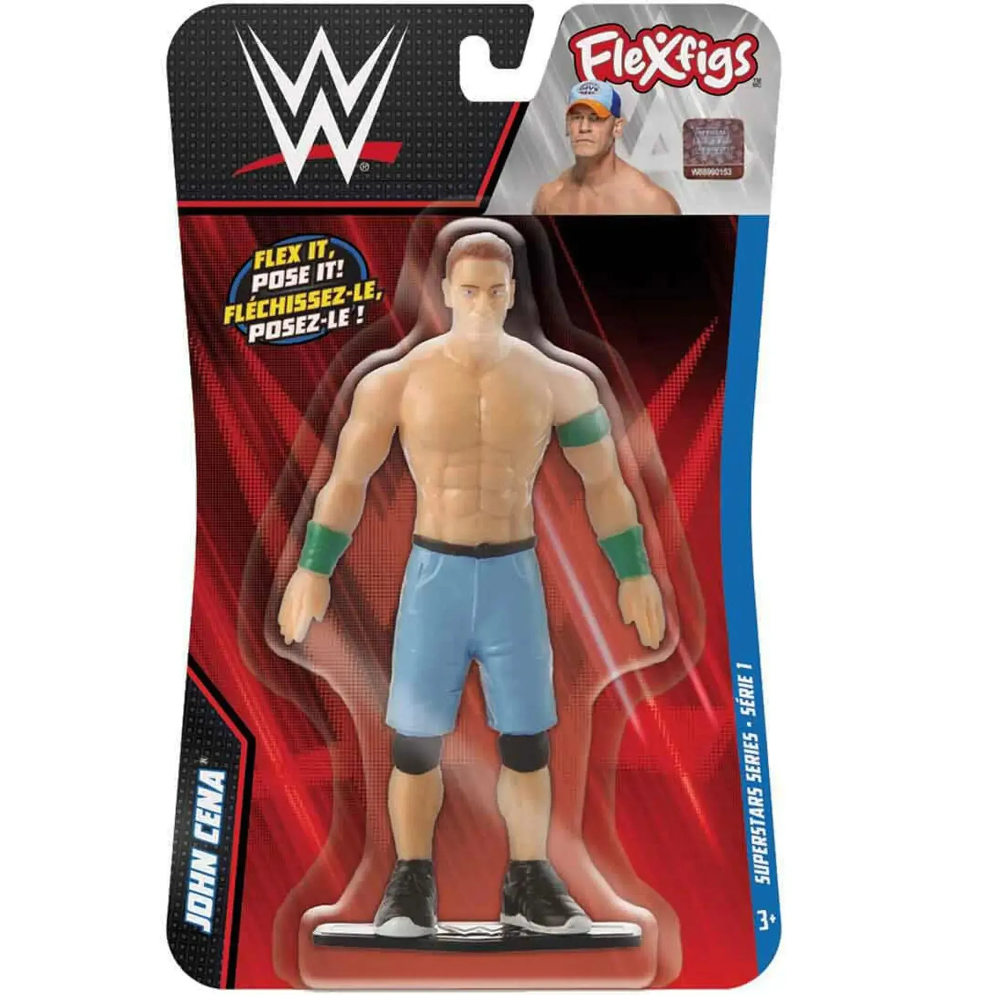 WWE Superstars - Bendable John Cena Action Figure (5.5") - TGC Toys - Flexfigs Superstars Series 1 - (2024)