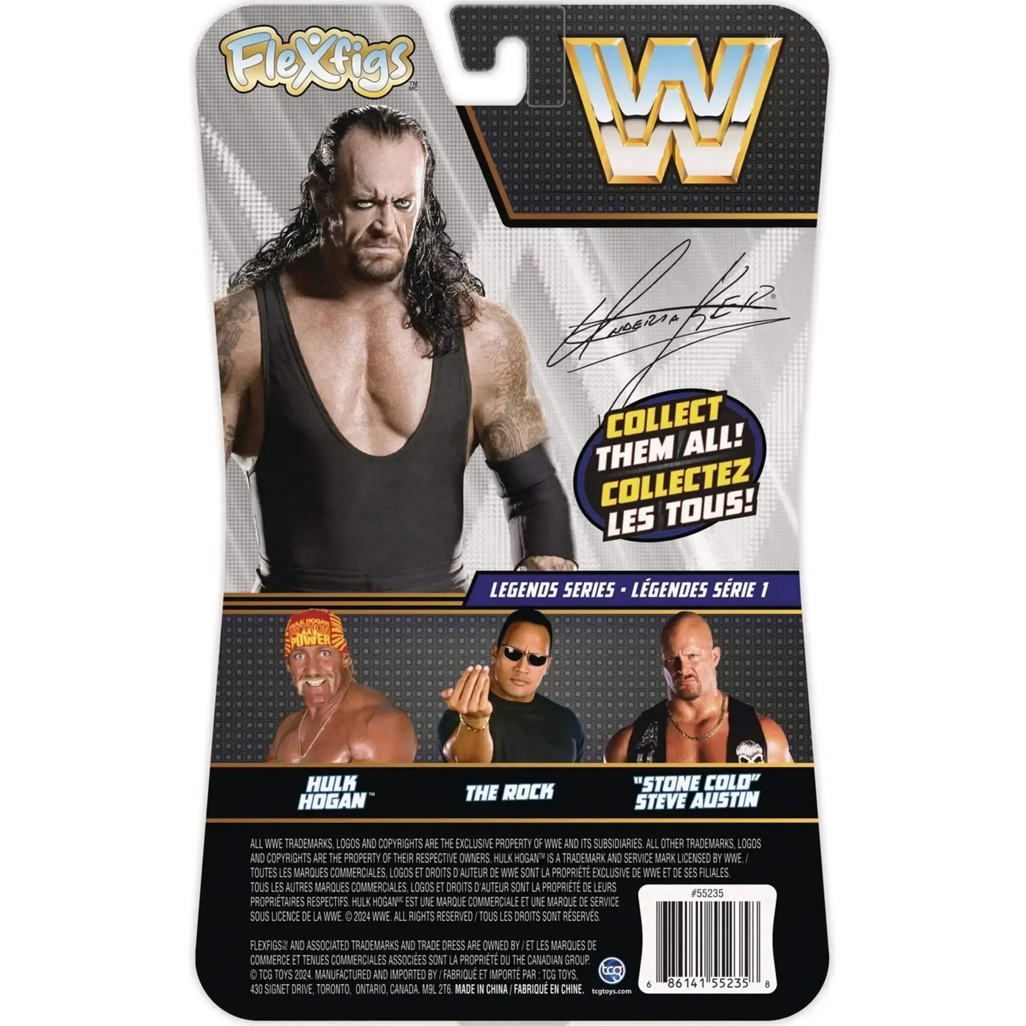 WWE Superstars - Bendable The Undertaker Action Figure (6") - TGC Toys - Flexfigs Legends Series 1 - (2024) - Image 3