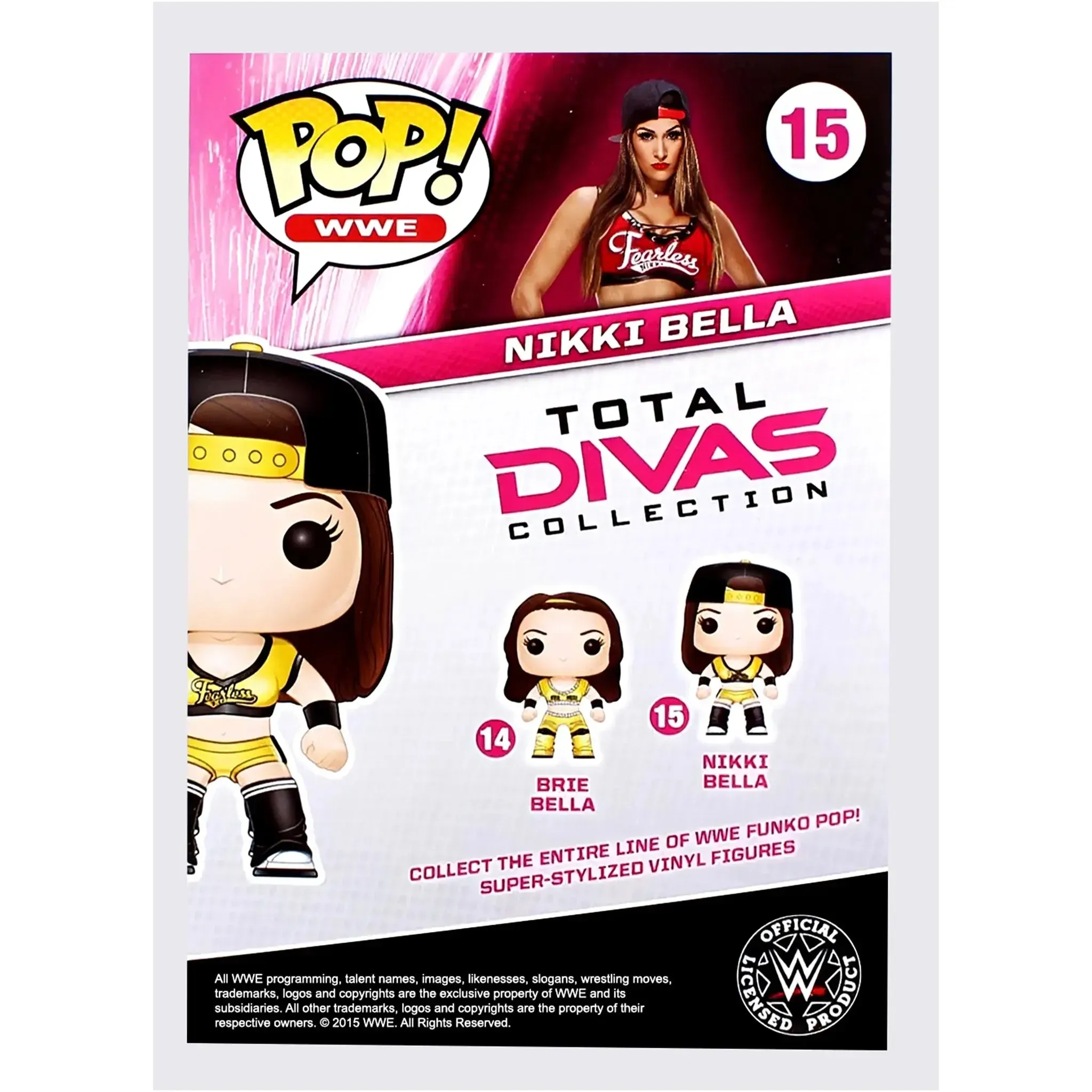 WWE Total Divas - Nikki Bella Figure (3.75") - Funko - Pop! WWE Series (15) - (2015) - Image 3
