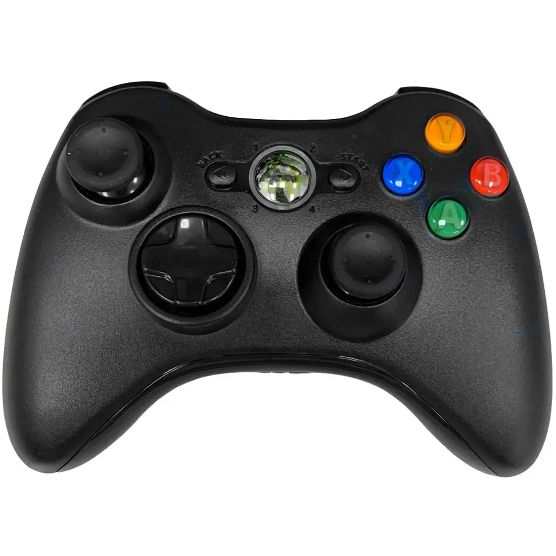 Xbox 360 - Black Wireless Controller - Old Skool - Image 3